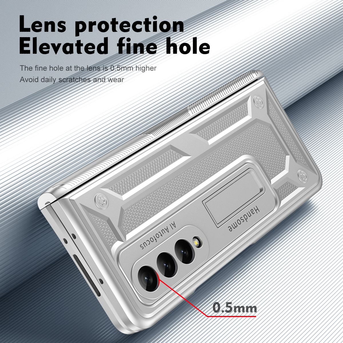 เหมาะสำหรับ Samsung Z Fold4/3 ธุรกิจสร้างสรรค์เคสโทรศัพท์มือถือกันกระแทก