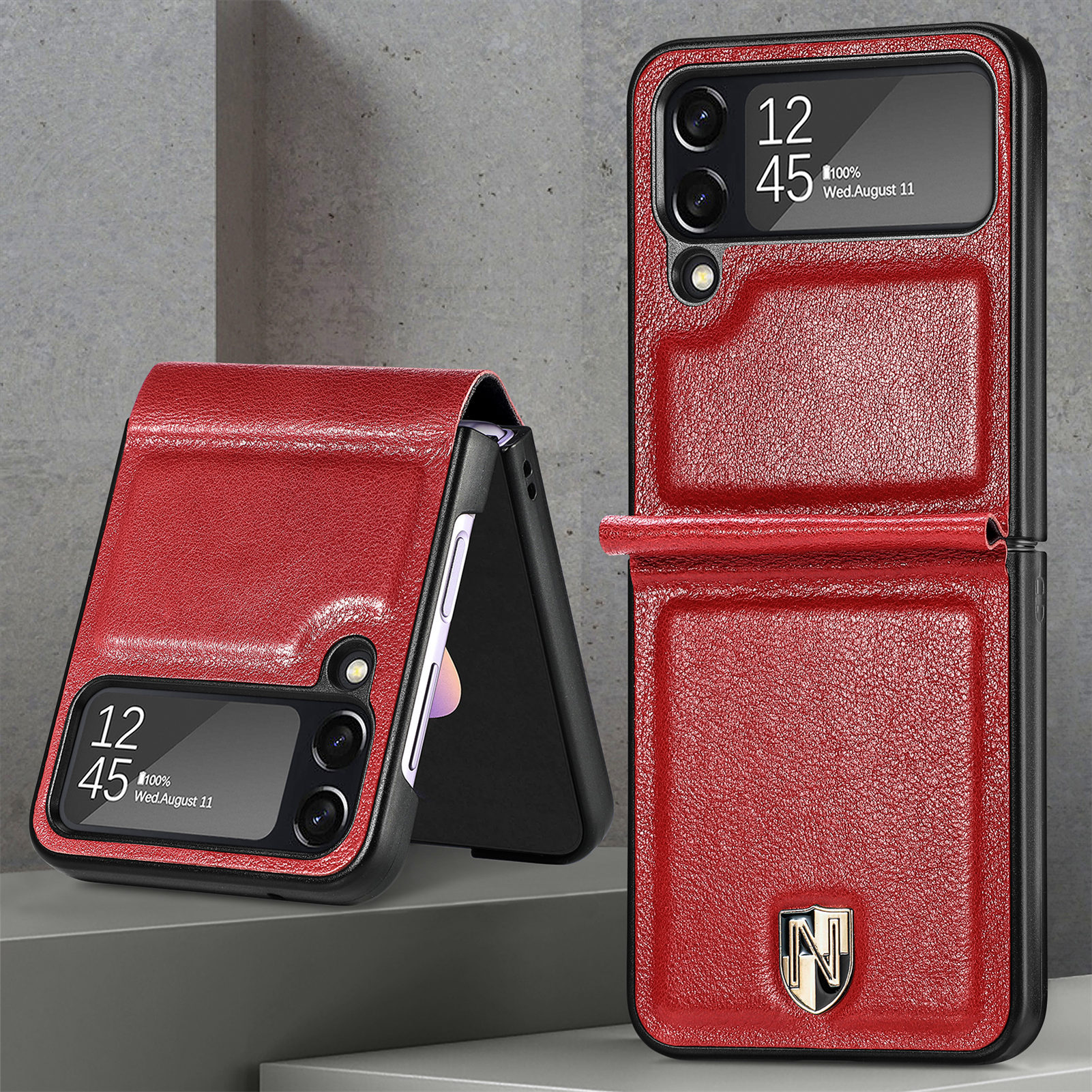 เคสโทรศัพท์หนังคุณภาพสูงสำหรับ Samsung Z Flip3/4