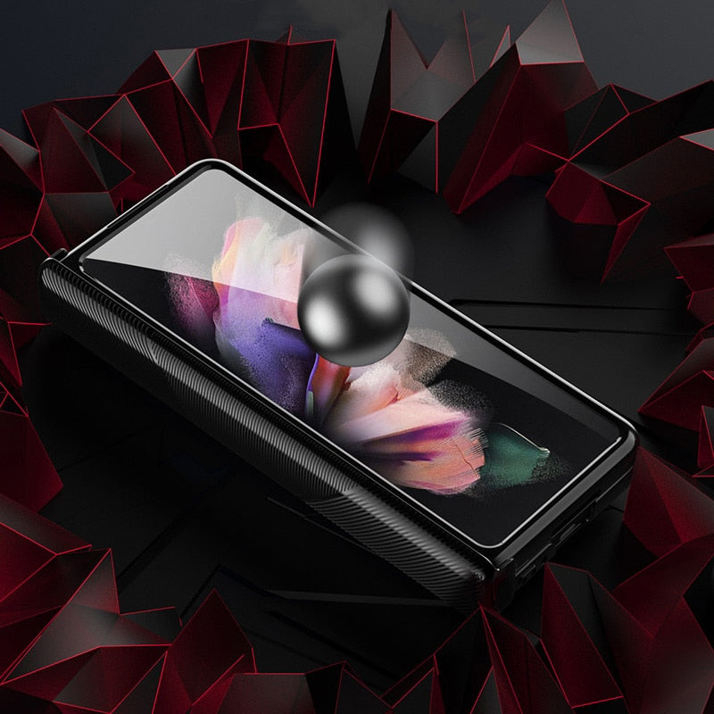 Magnetic Hinge Case For Samsung Galaxy Z Fold4 5G Luxury Transparent C