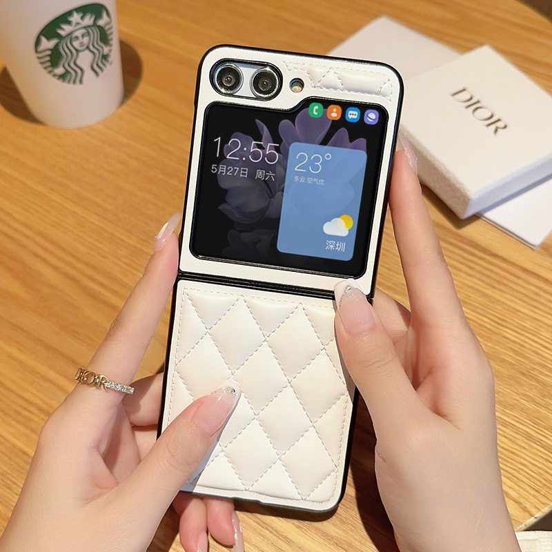 เหมาะสำหรับ Samsung Z Flip5 เคสโทรศัพท์มือถือกันกระแทกแฟชั่นระดับไฮเอนด์ใหม่