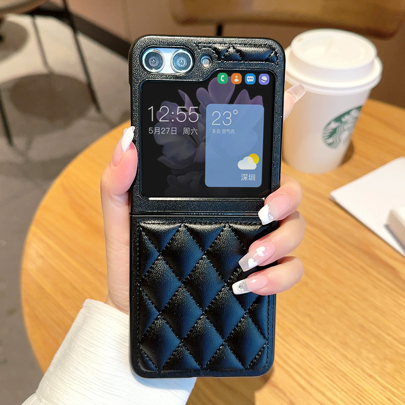 เหมาะสำหรับ Samsung Z Flip5 เคสโทรศัพท์มือถือกันกระแทกแฟชั่นระดับไฮเอนด์ใหม่