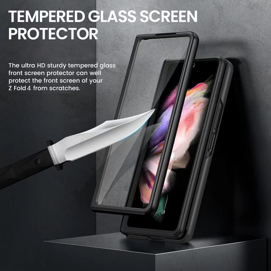 สำหรับ Samsung Z Fold 3/4 ซองใส่โทรศัพท์หนังแบบมีสไตล์