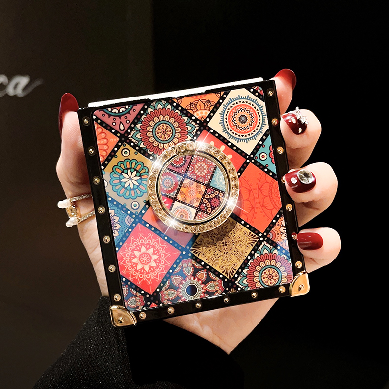 New Ring Luxury Kickstand Case for Samsung Galaxy Z Flip4 Flip3 5G