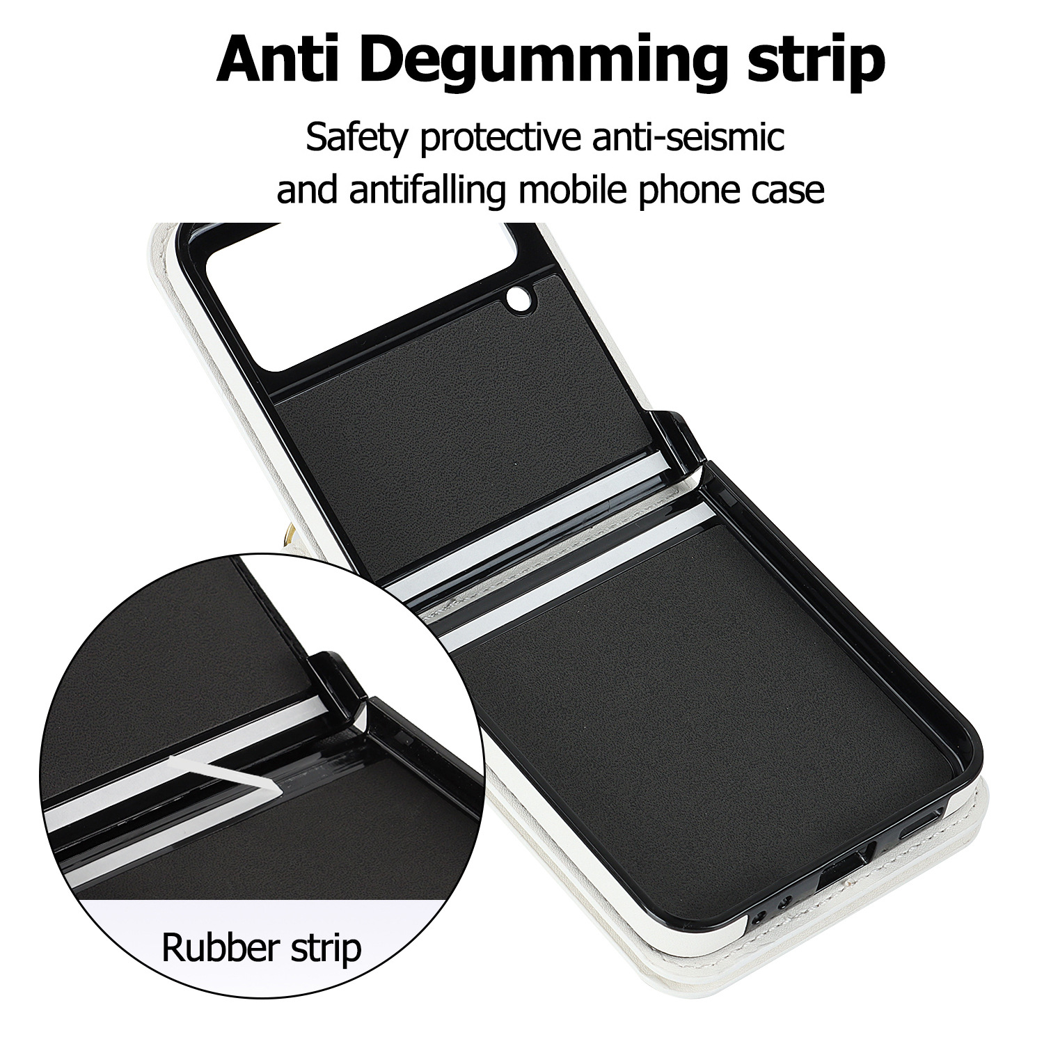 เหมาะสำหรับ Samsung Z Flip4/3 แฟชั่นหนังระดับไฮเอนด์เคสโทรศัพท์มือถือแบบรวมทุกอย่าง