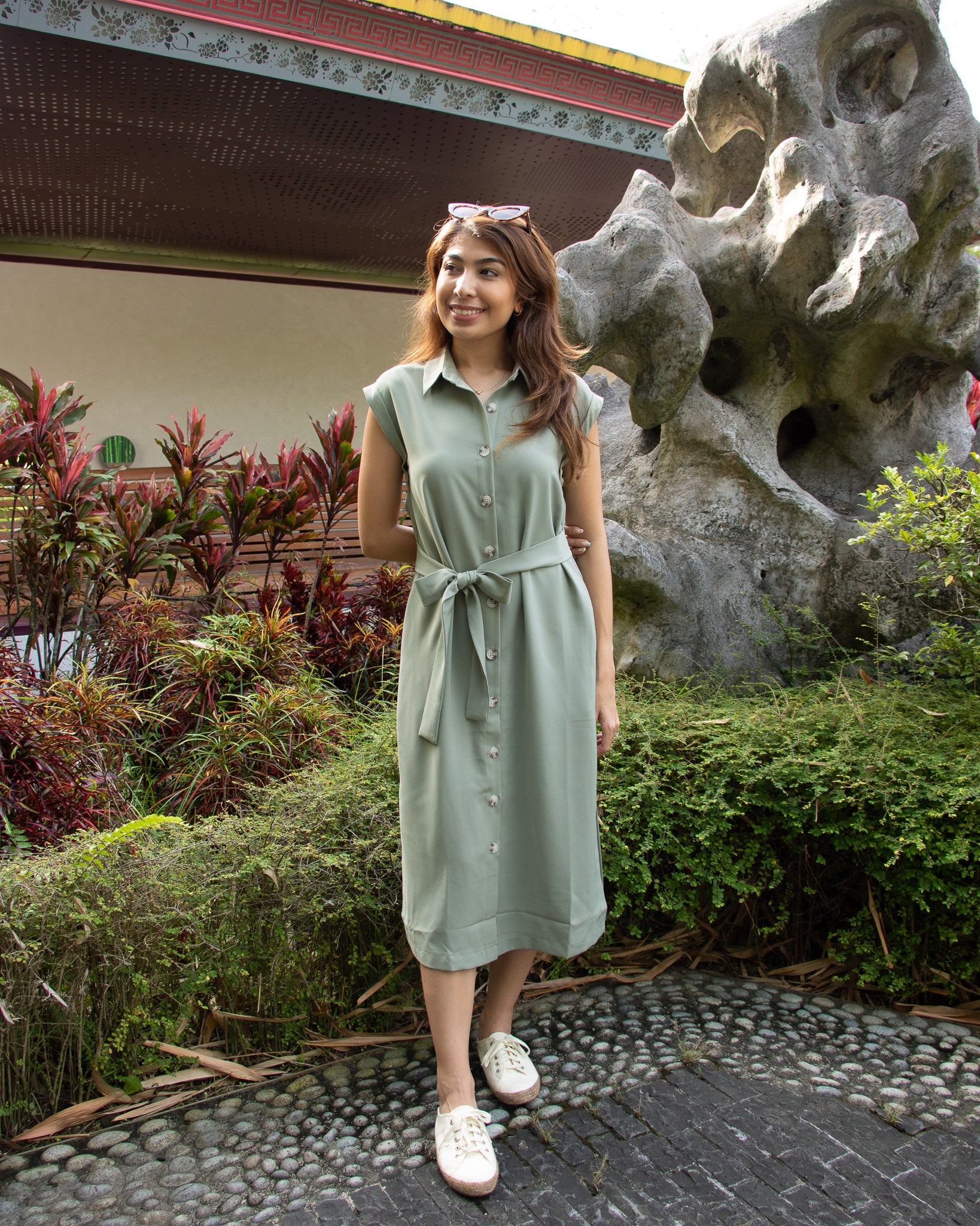 Gwen Dress in Sage