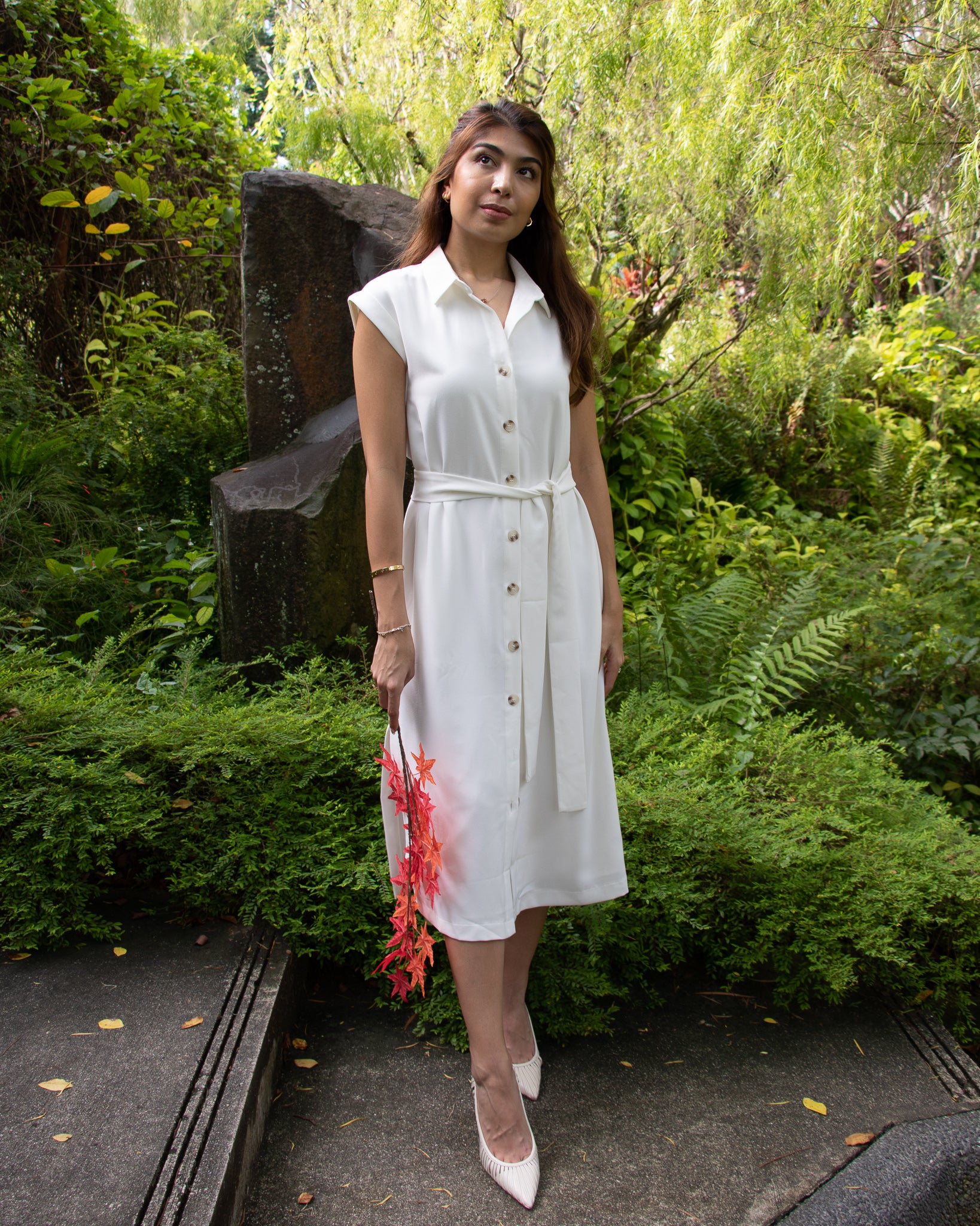 Gwen Dress in White
