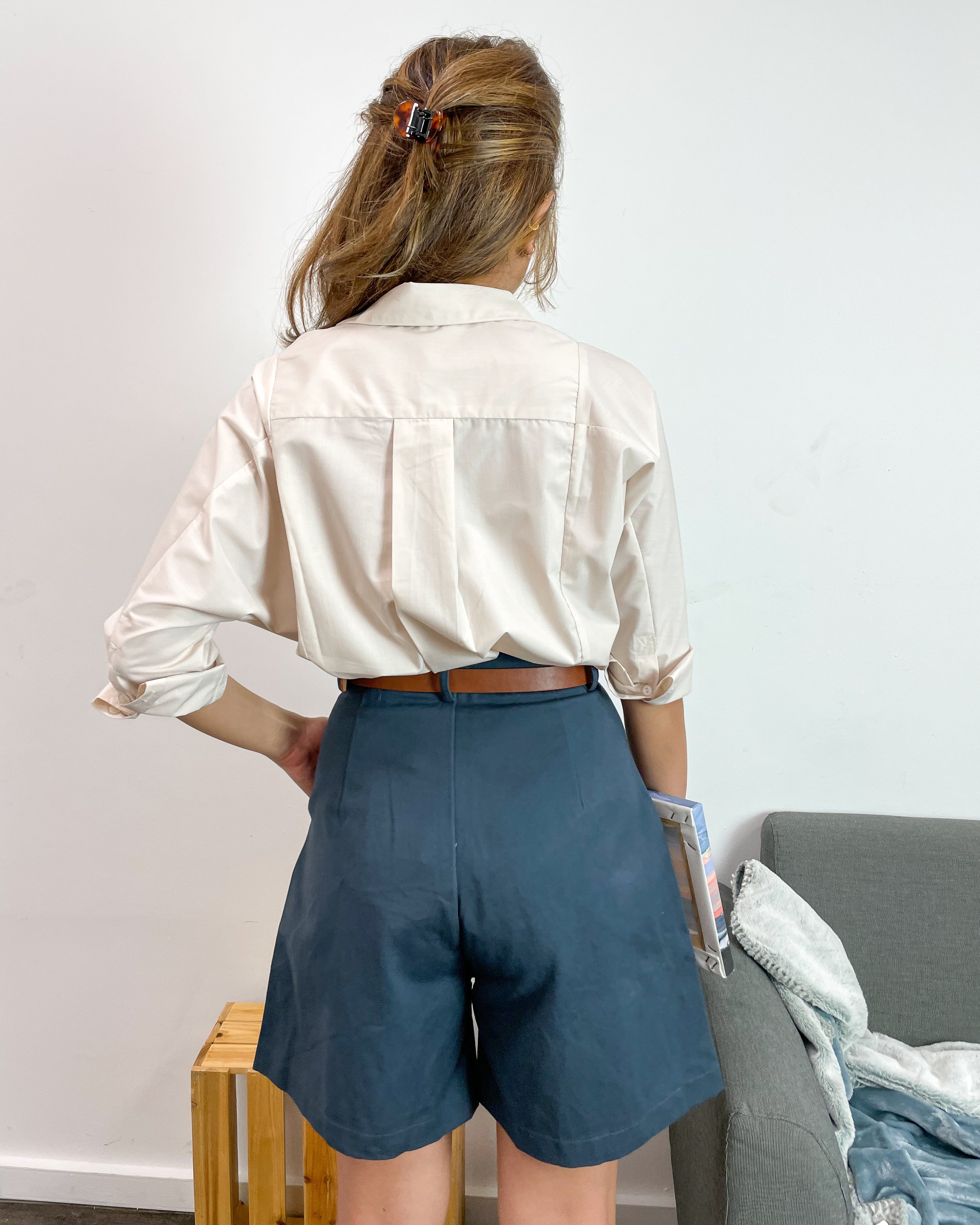 Riley Berms in Ash Blue