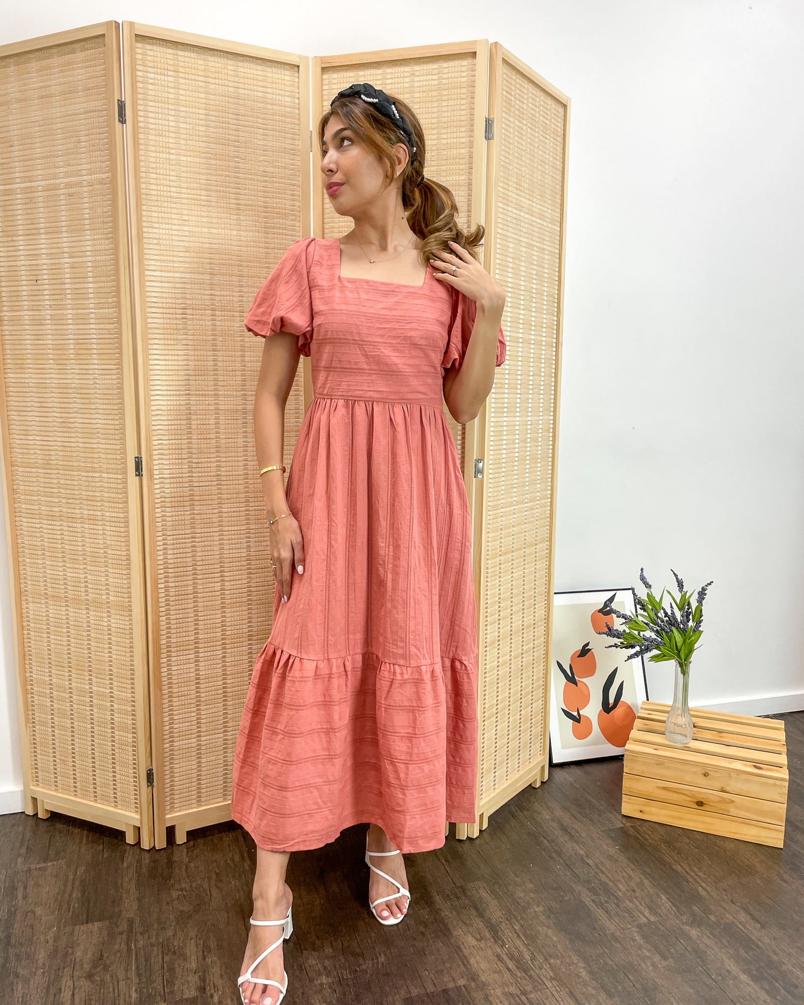 Edith Dress in Brick