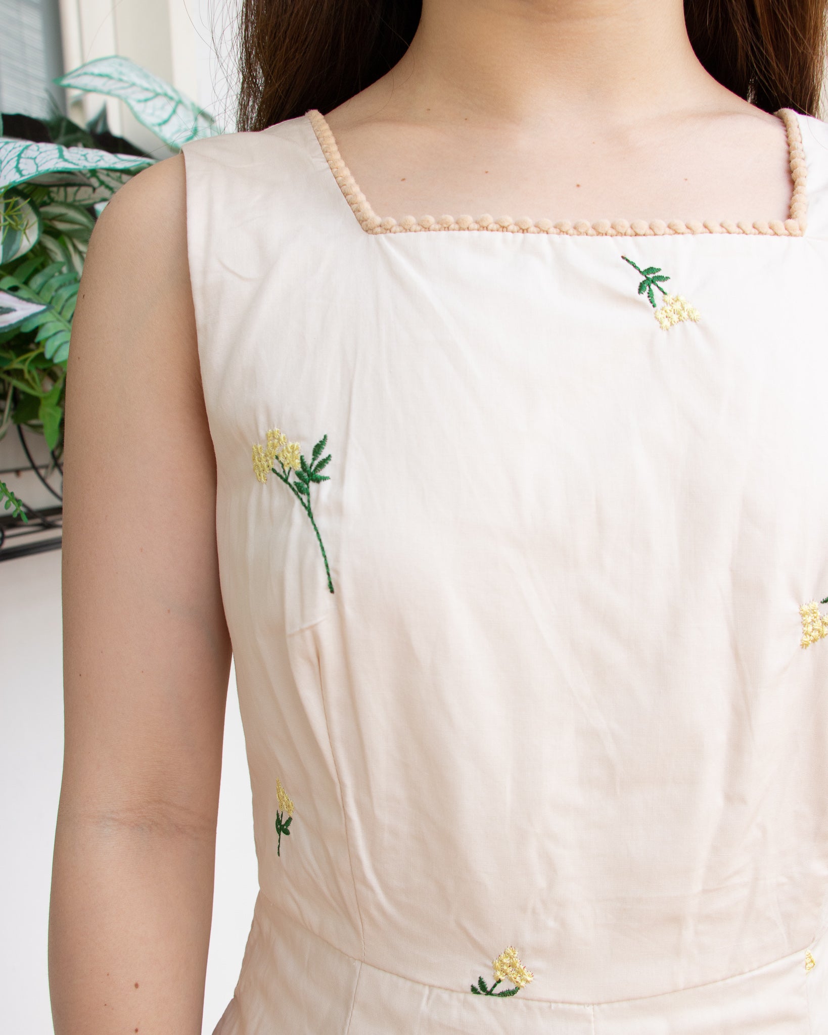 Odelia Romper in Cream