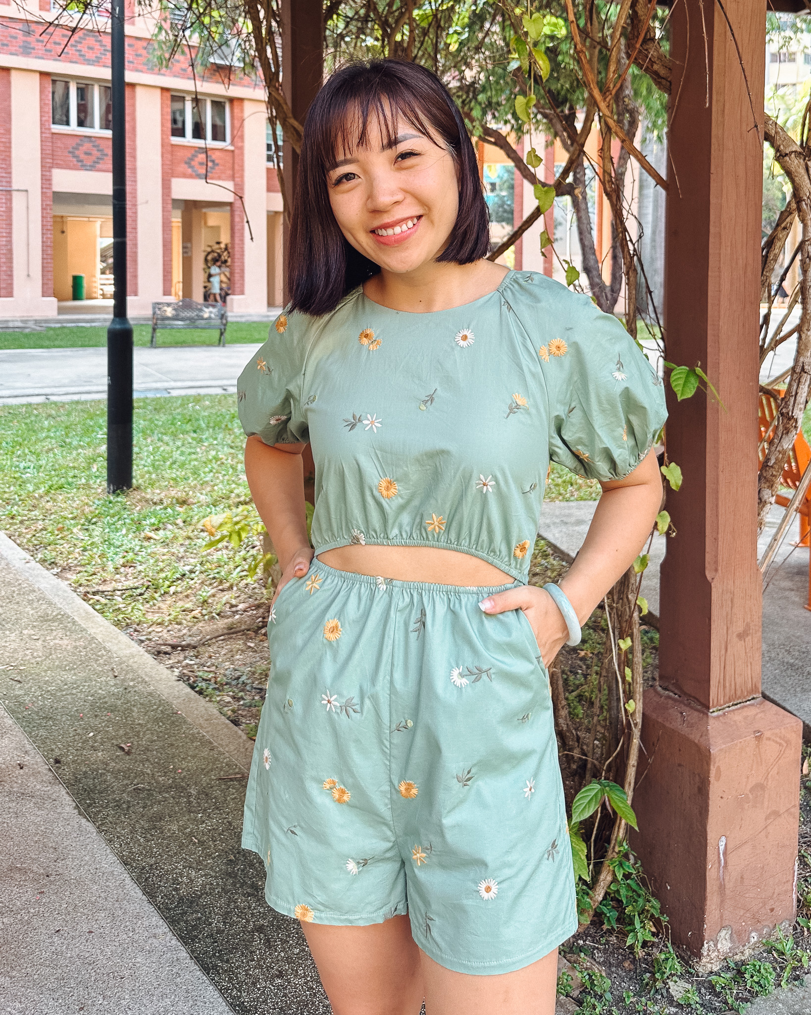 Jocelyn Romper in Sage