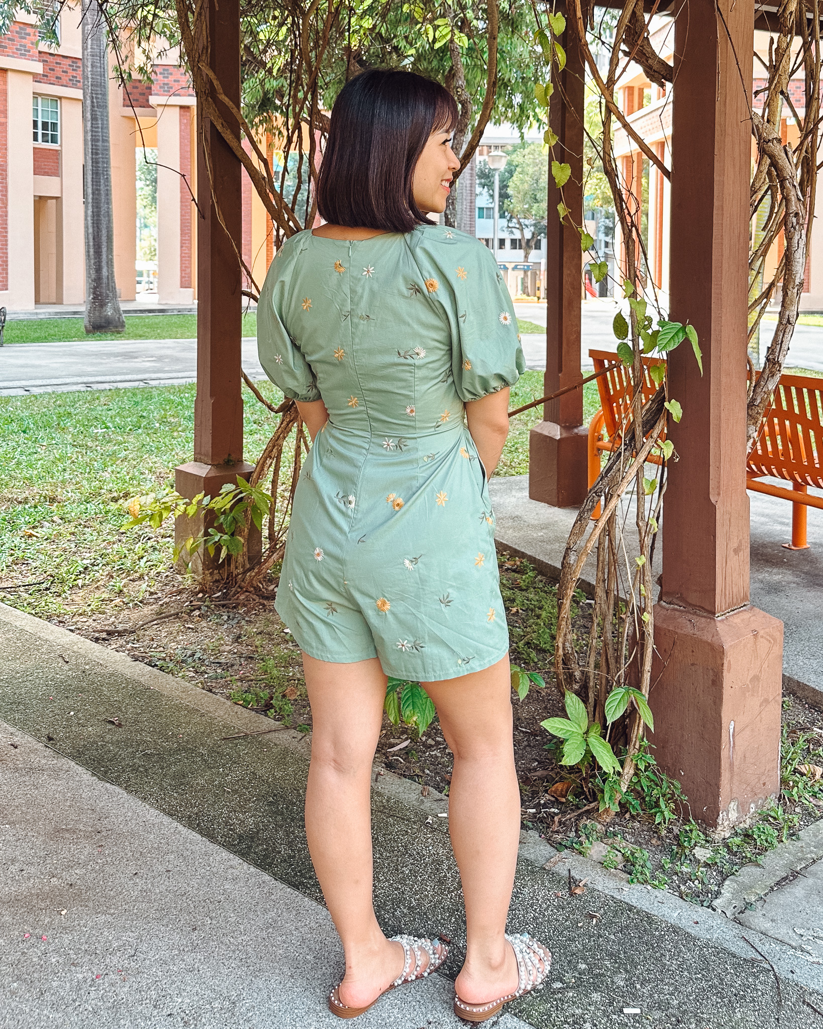 Jocelyn Romper in Sage