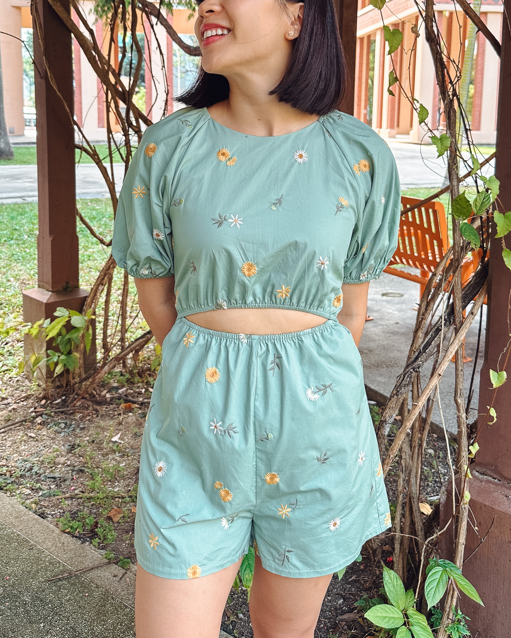 Jocelyn Romper in Sage