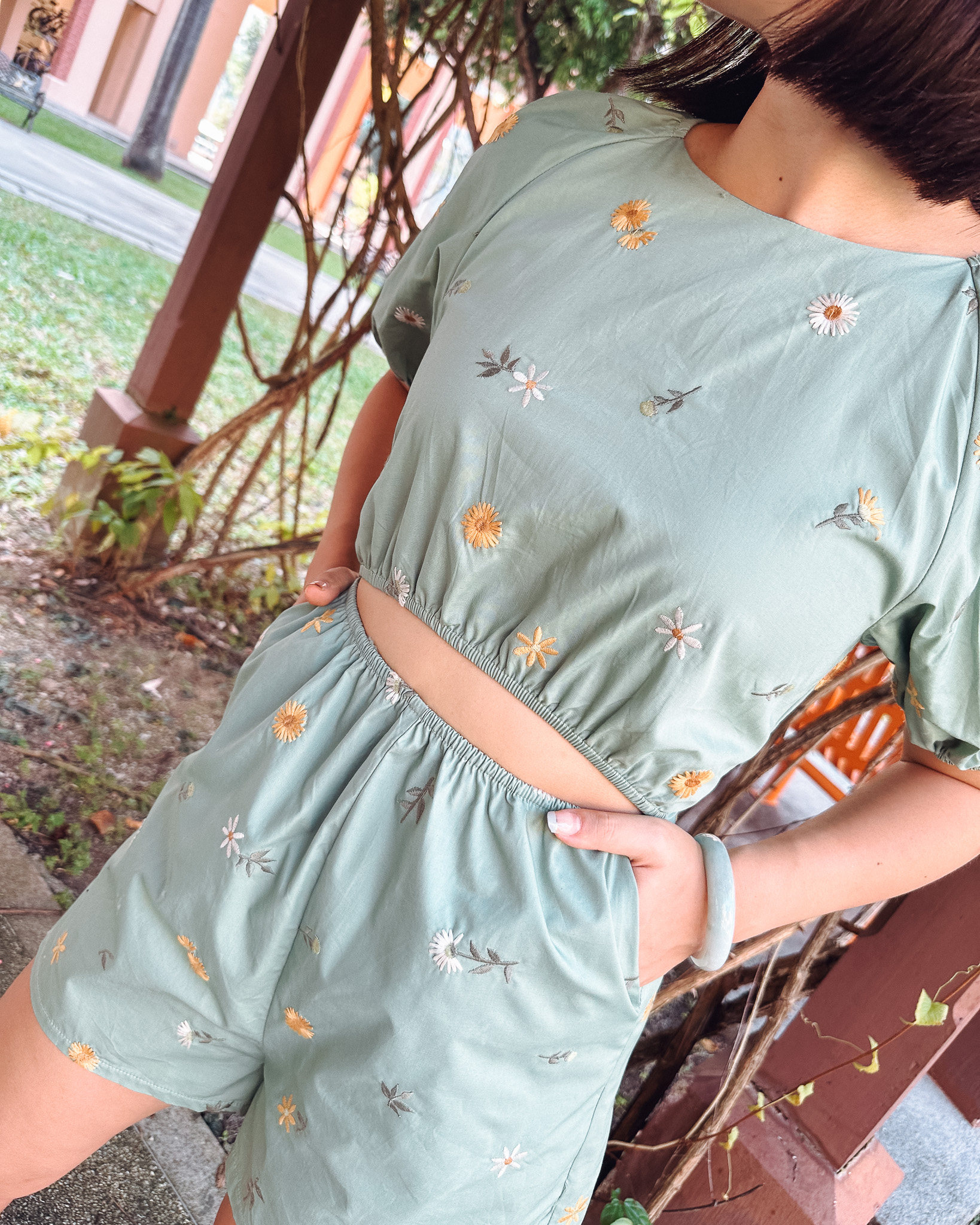 Jocelyn Romper in Sage