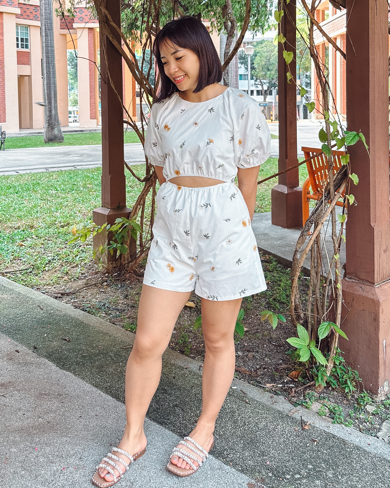 Jocelyn Romper in White
