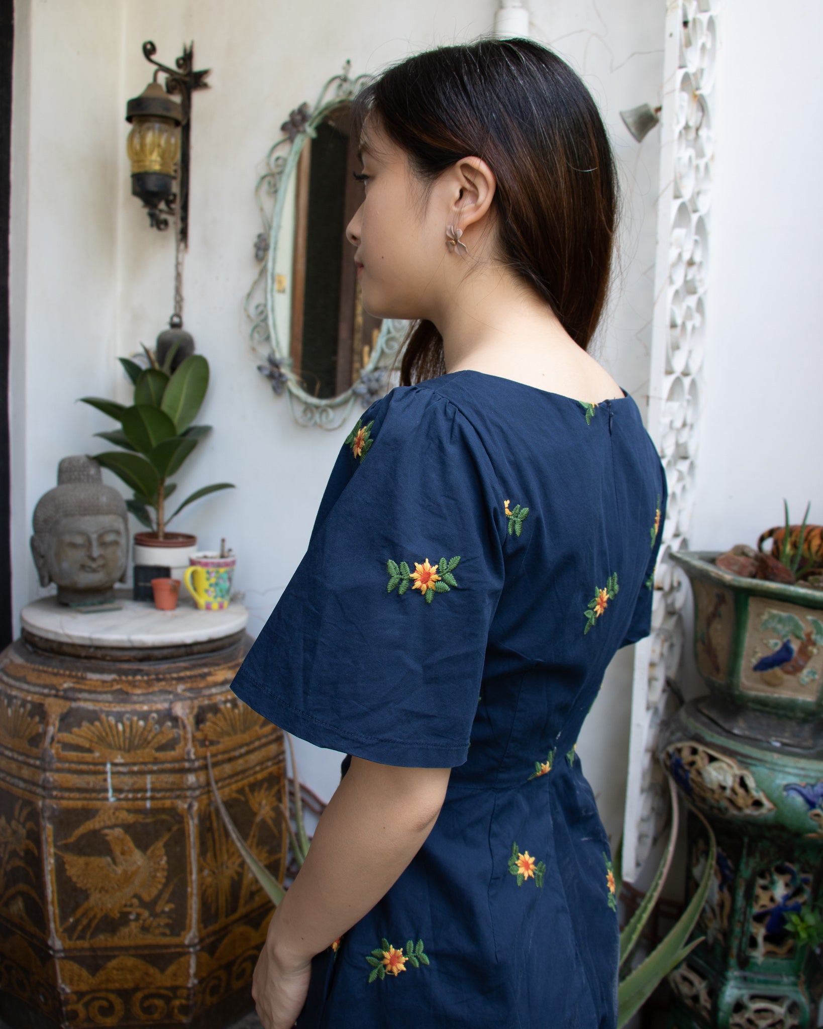 Lucinda Romper in Navy