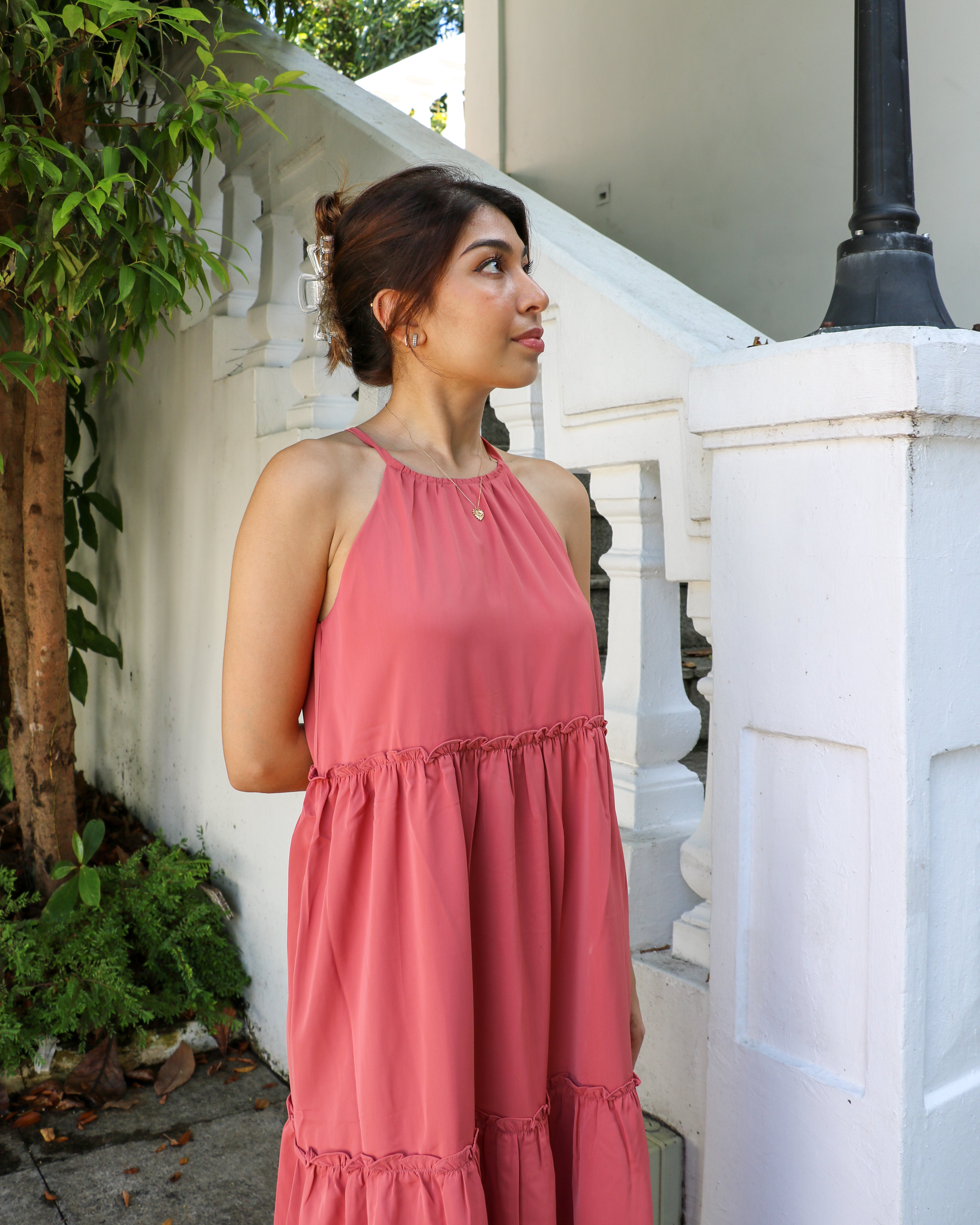 Camille Dress in Rosewood