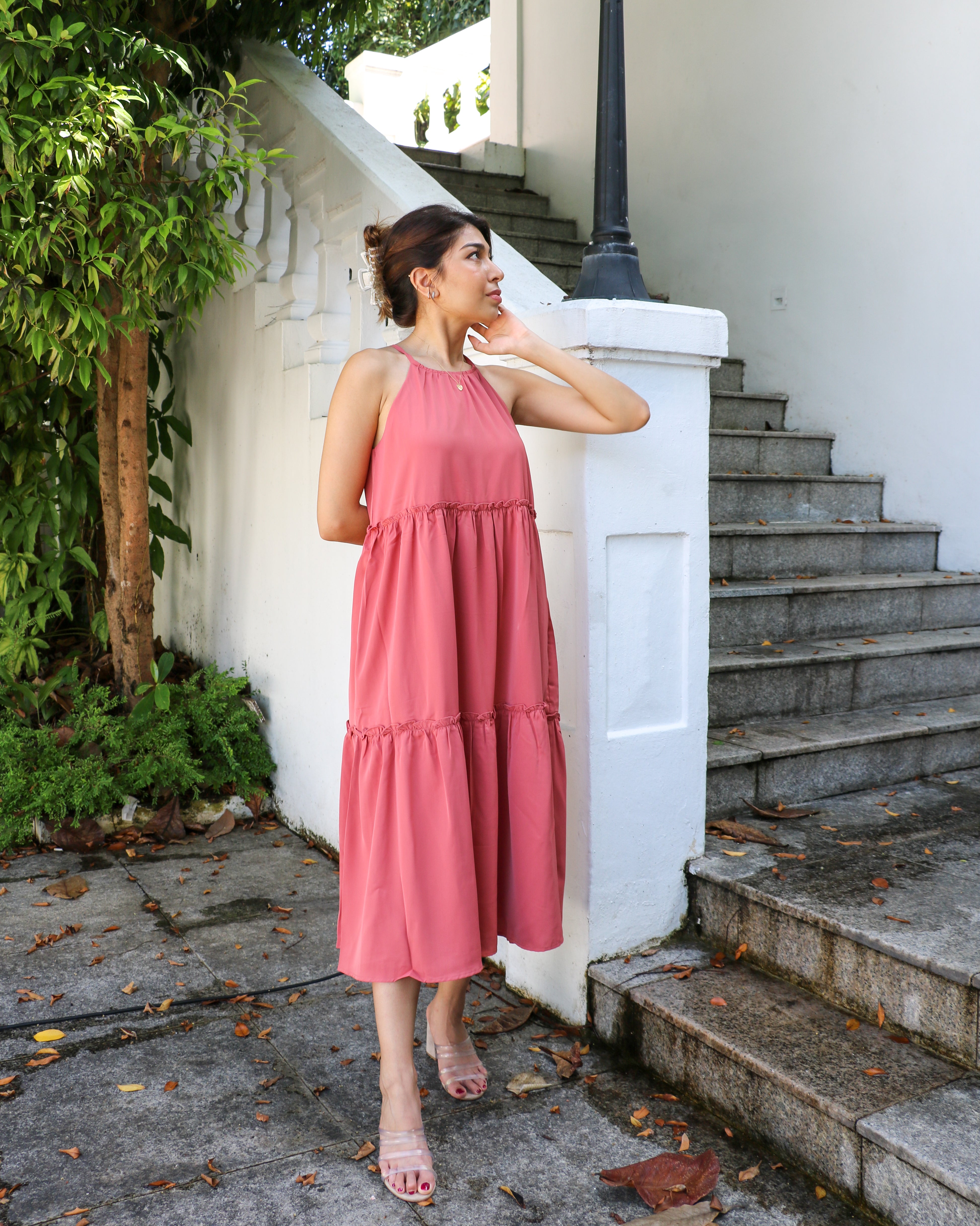 Camille Dress in Rosewood