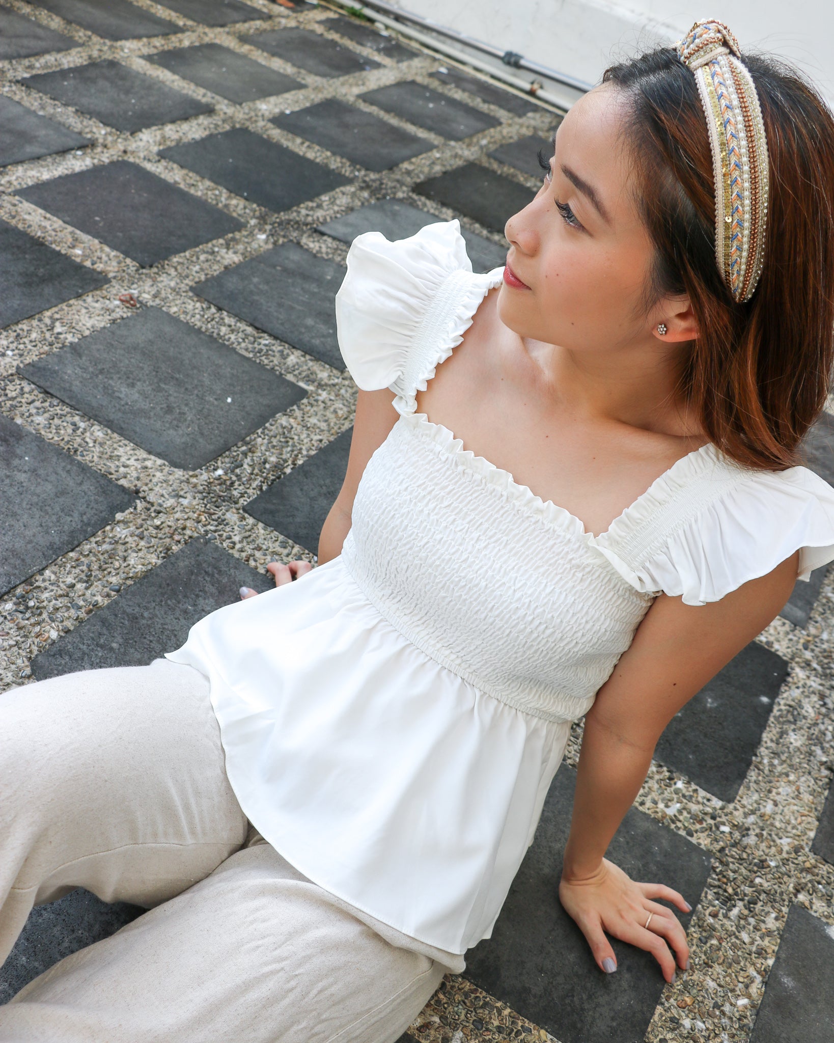 Abigail Top in White