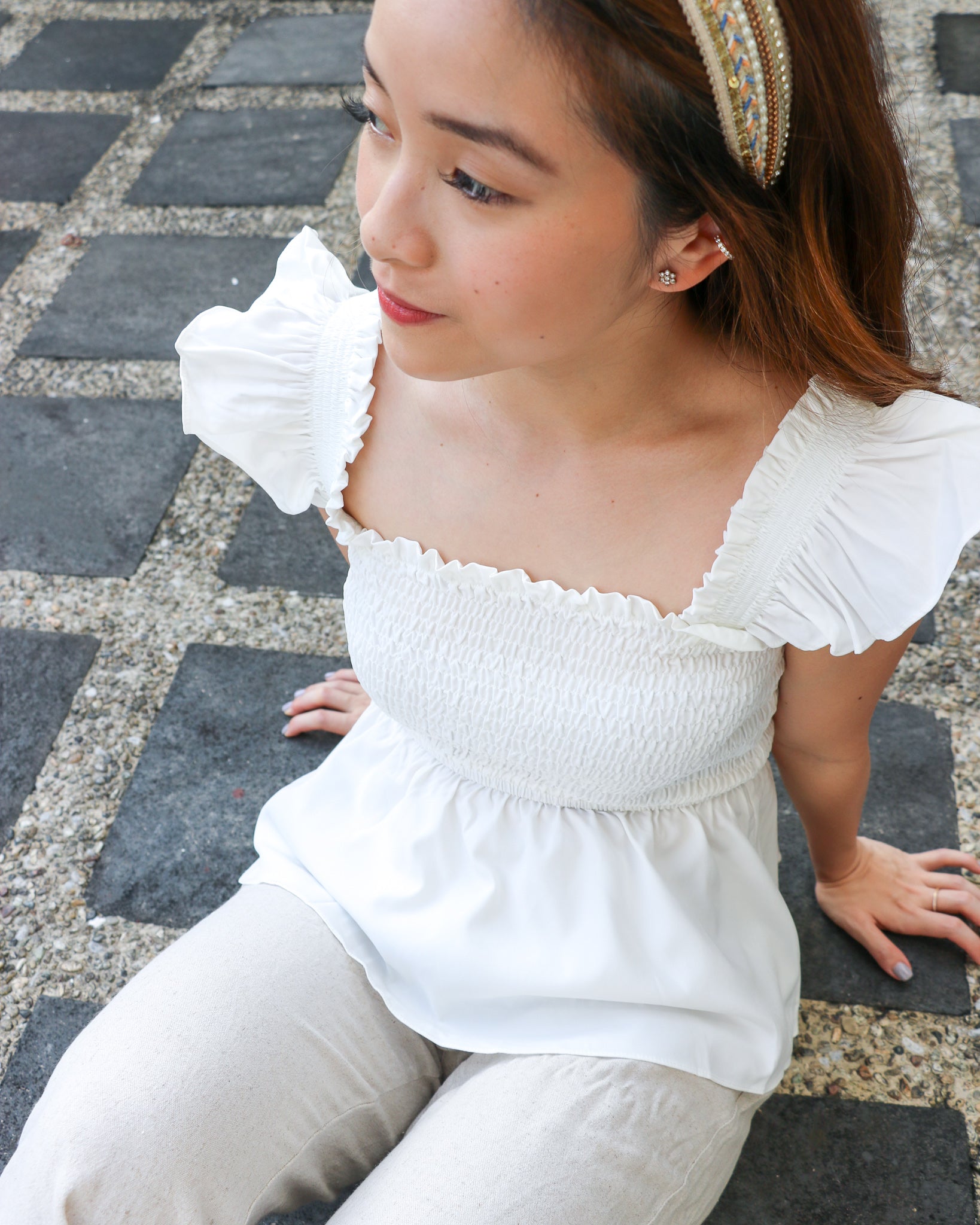 Abigail Top in White