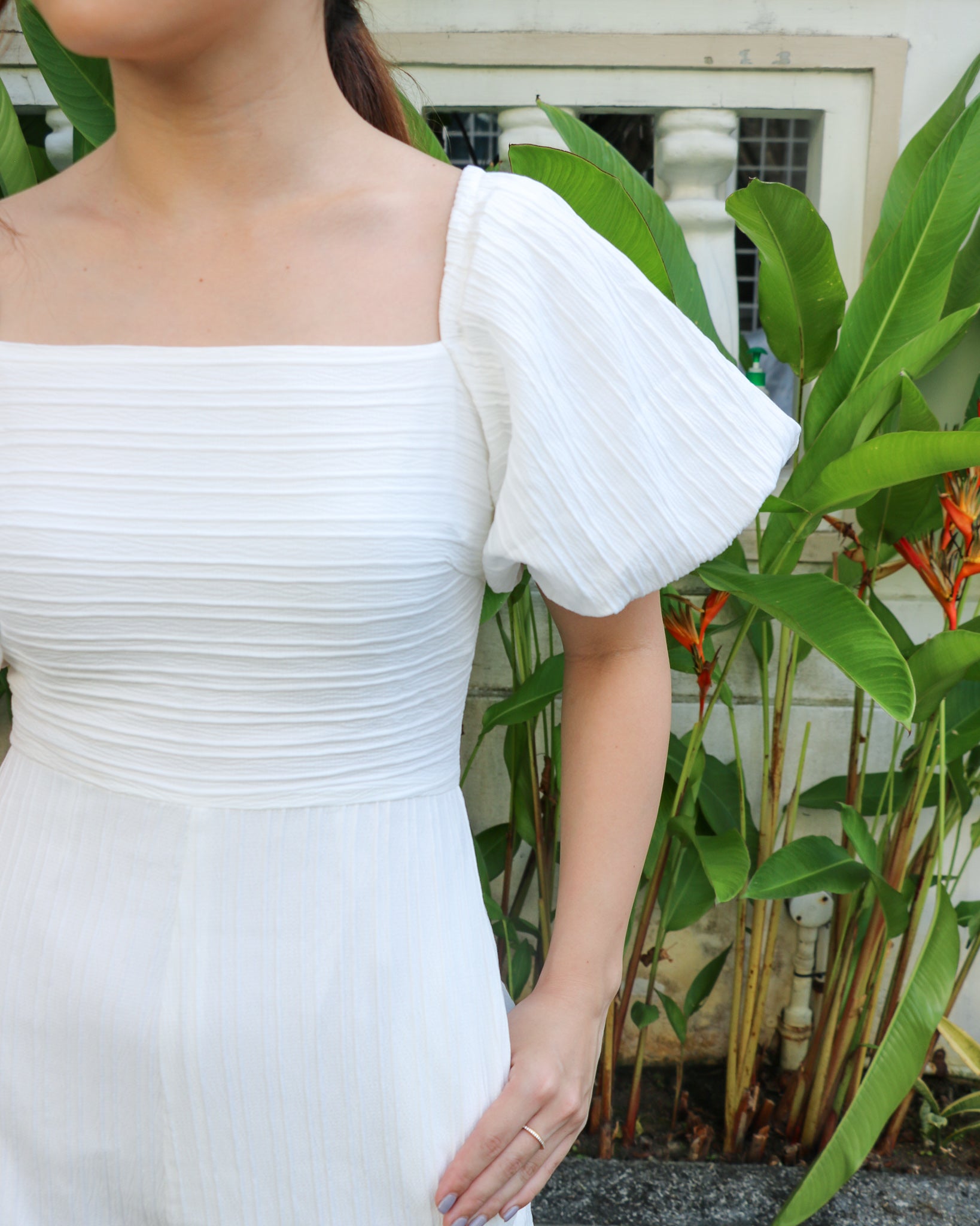 Olivia Romper in White