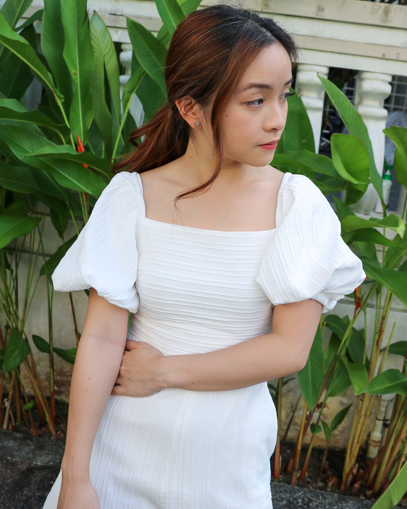 Olivia Romper in White