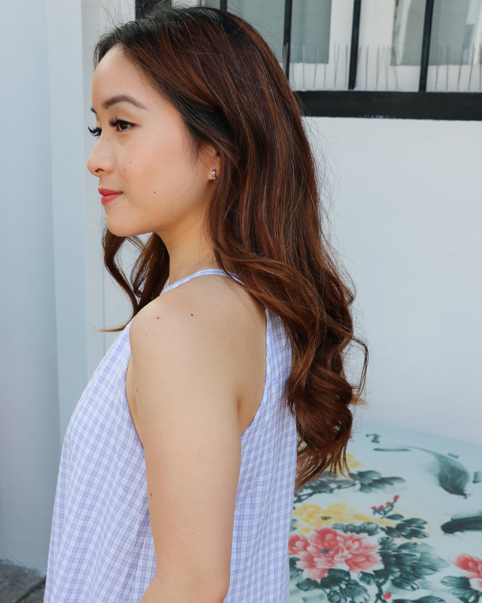 Hailey Midi Dress in Lilac