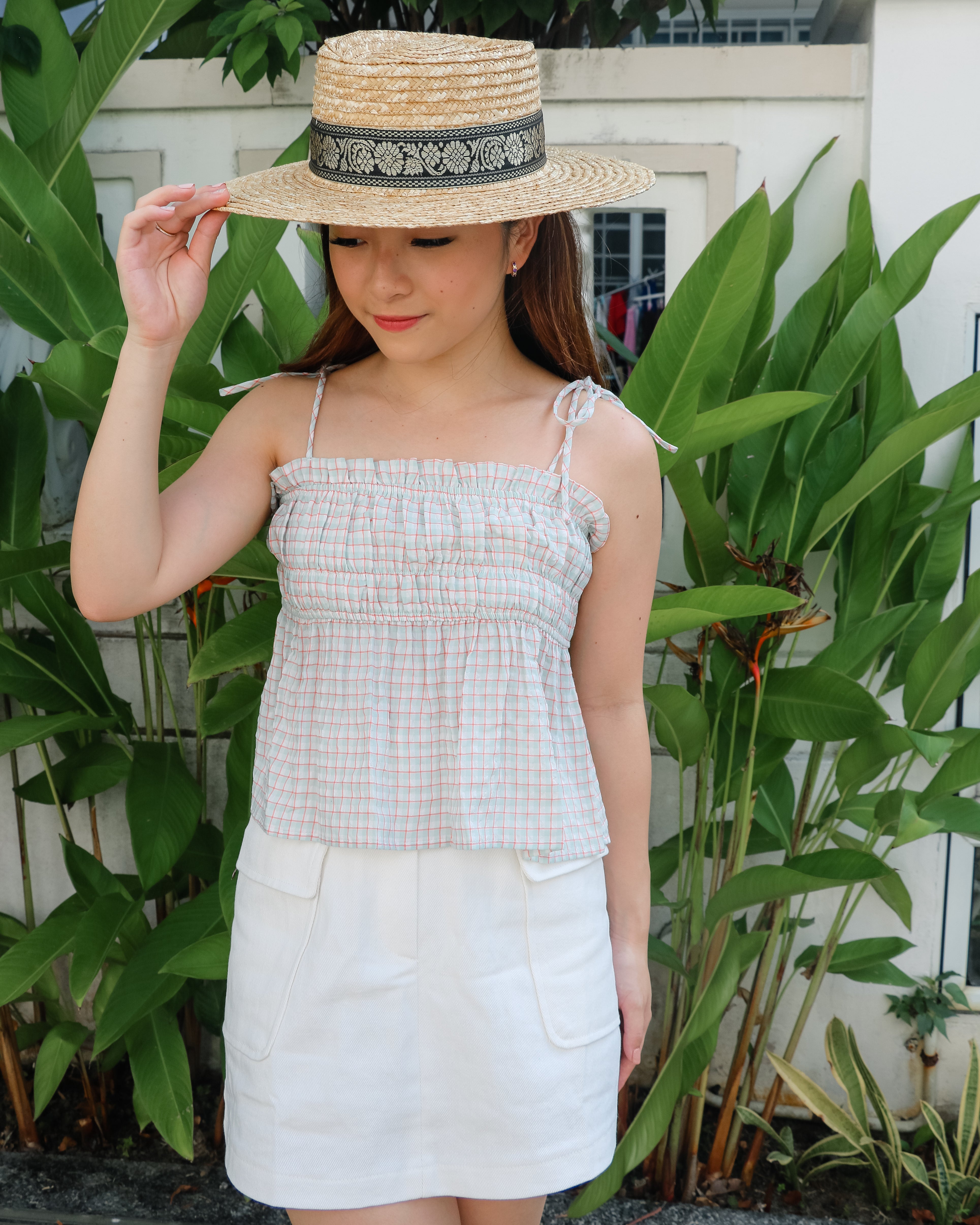 Keira Empire Top in Mint