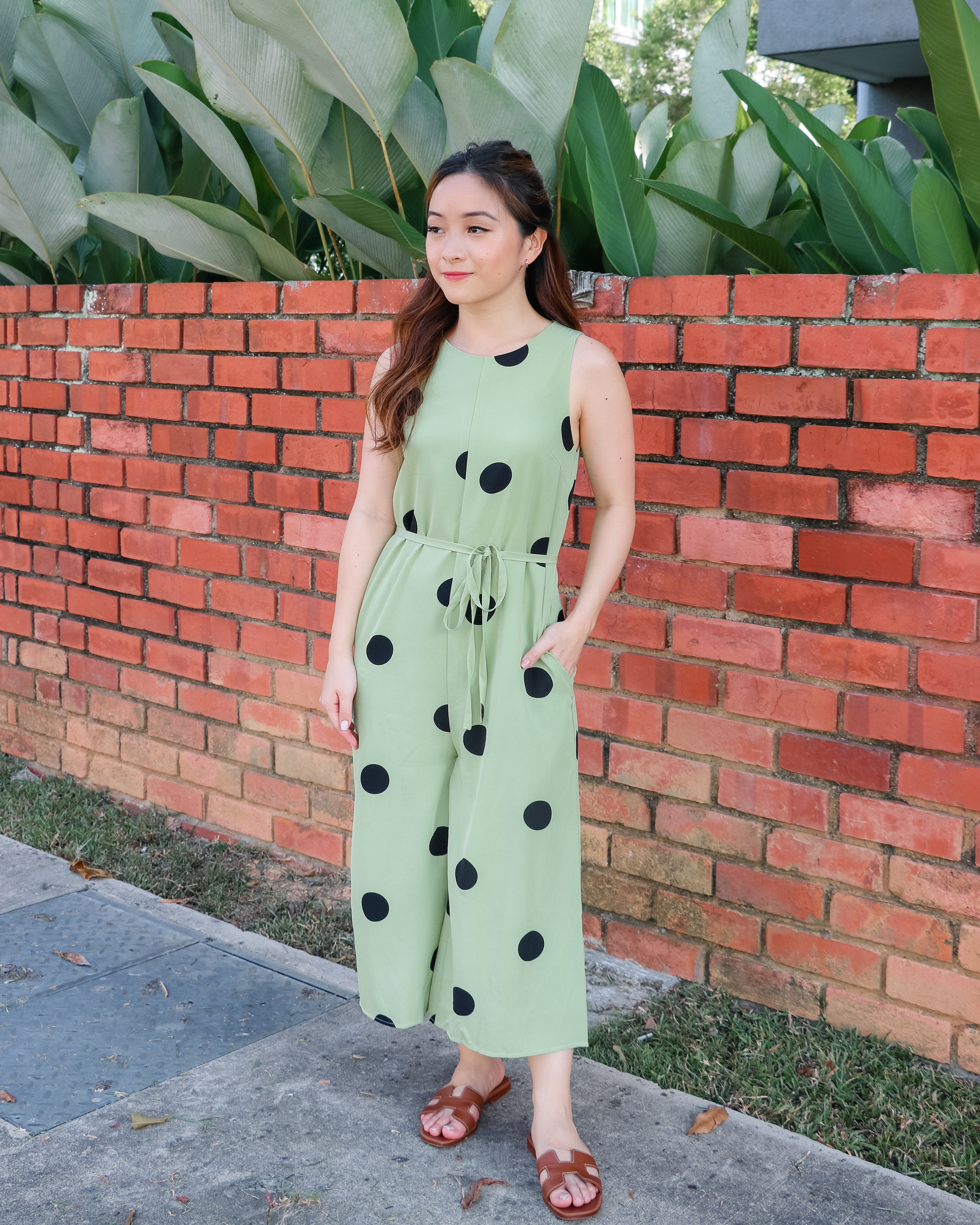 Phyllis Jumpsuit in Pistachio