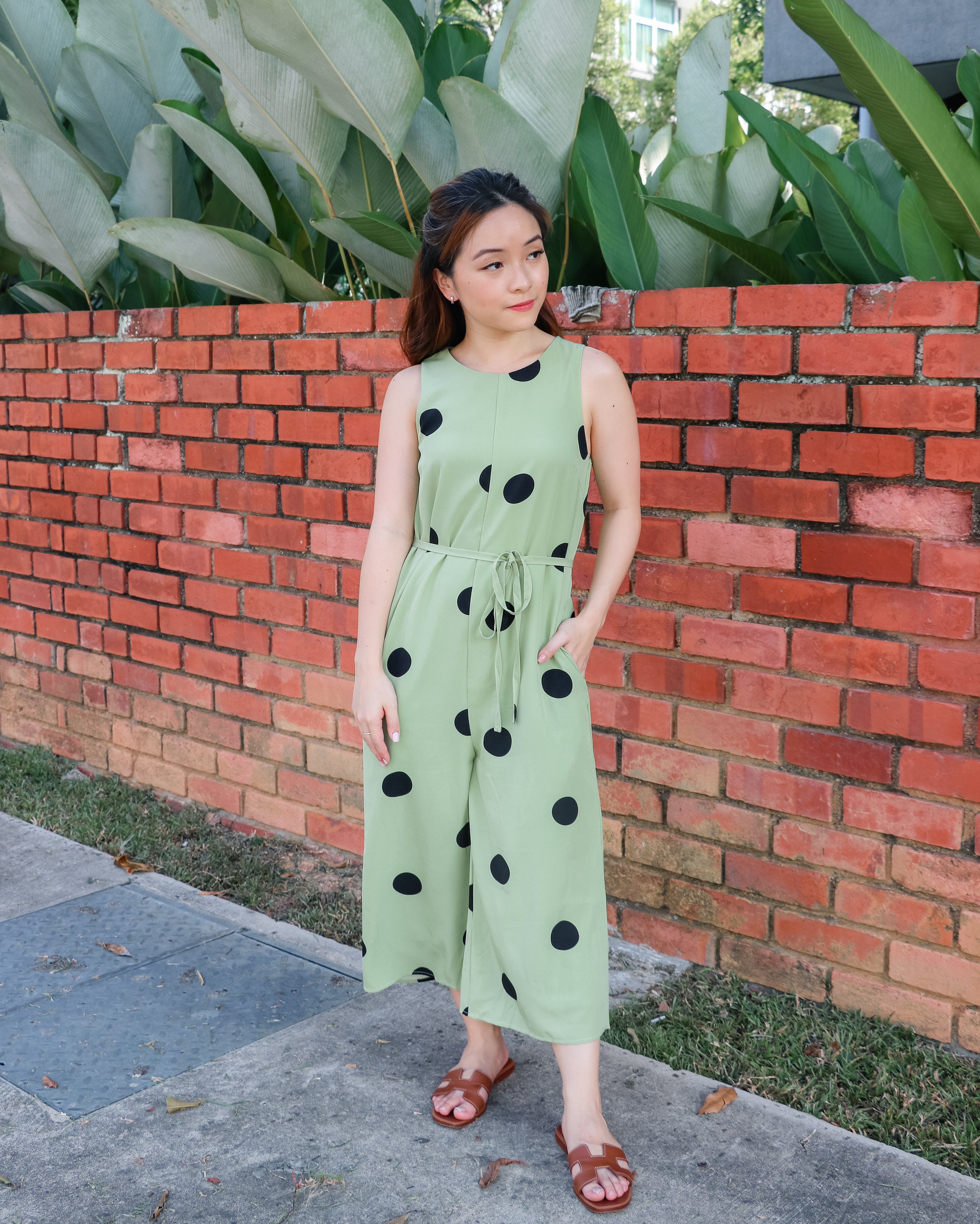 Phyllis Jumpsuit in Pistachio