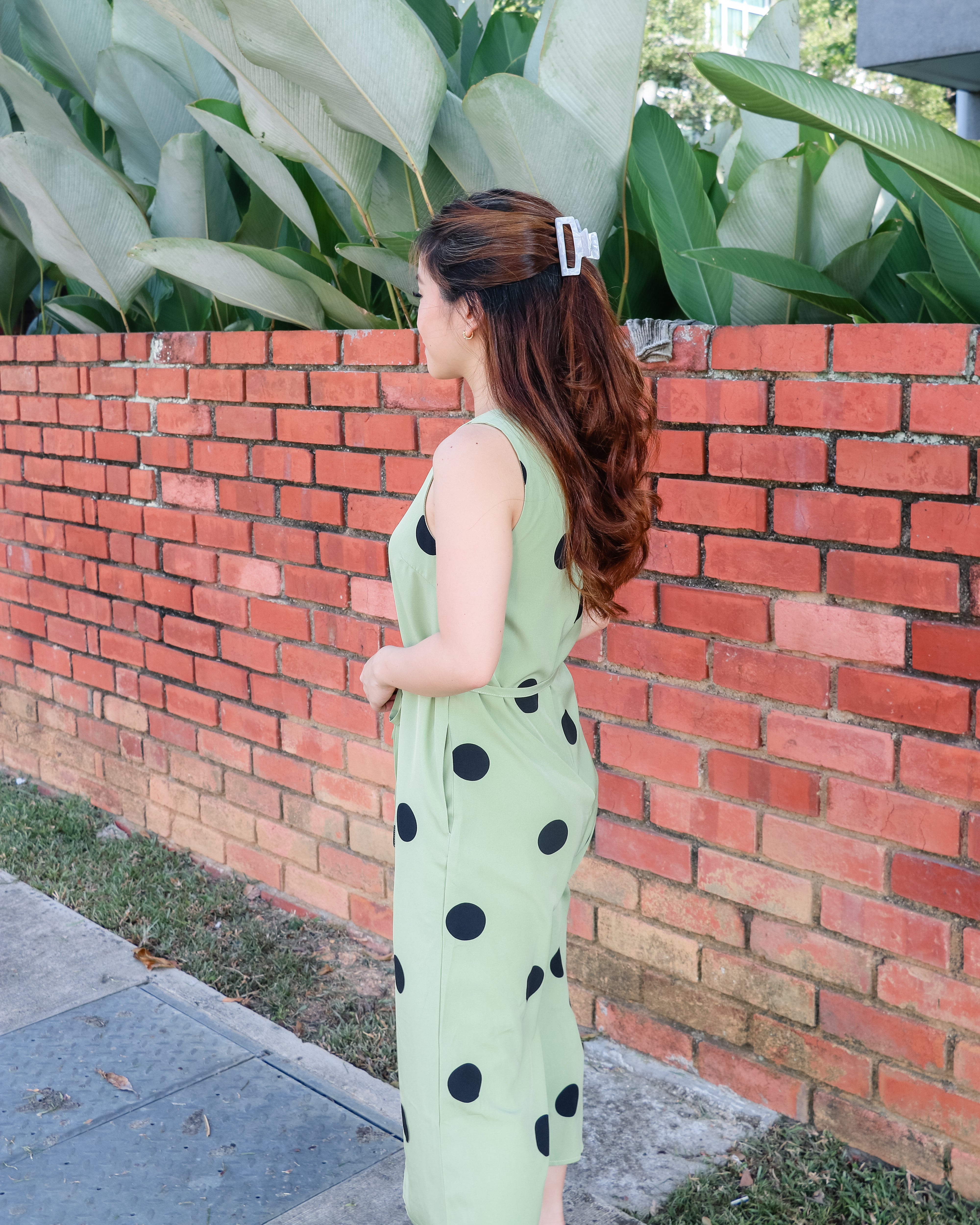 Phyllis Jumpsuit in Pistachio