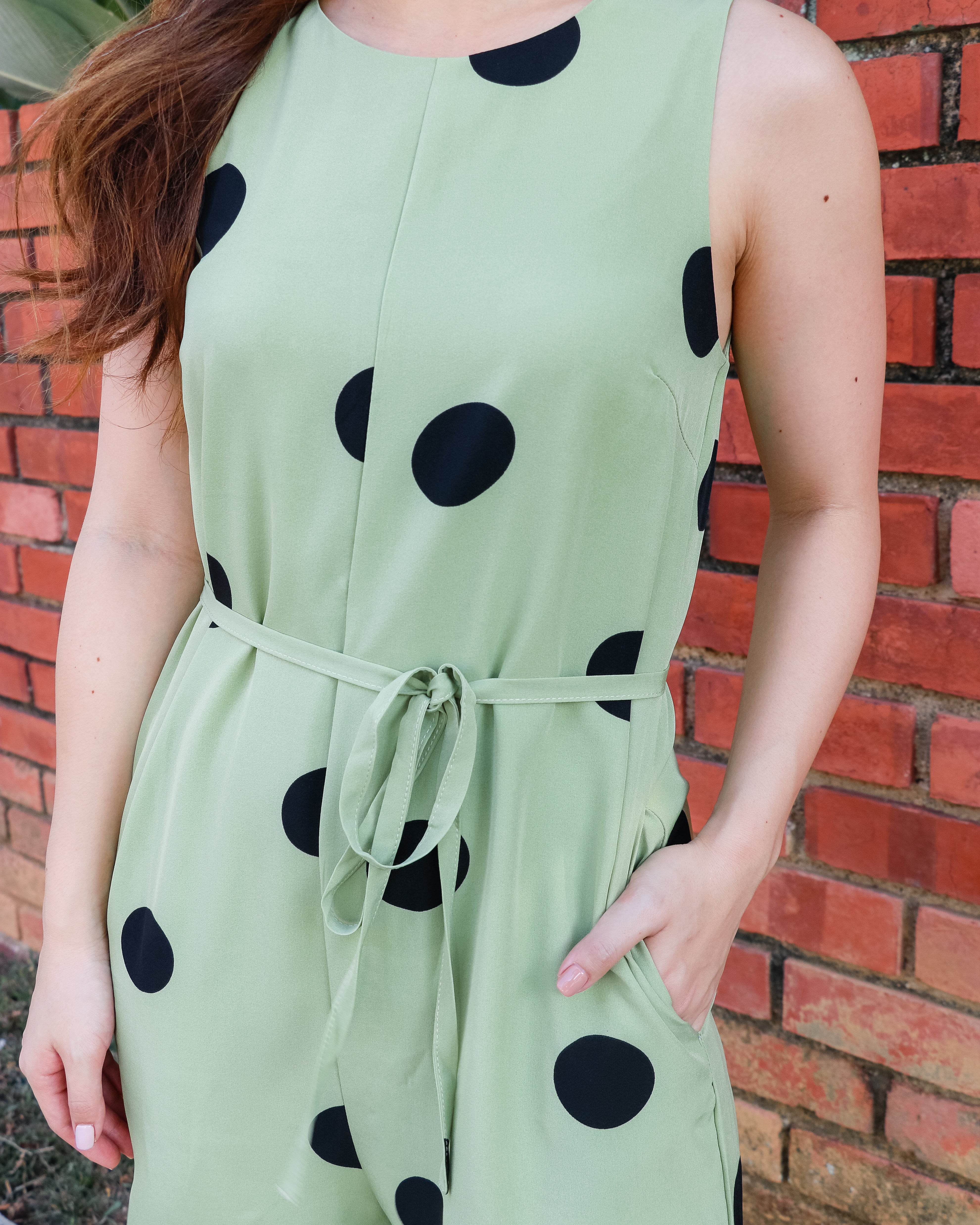 Phyllis Jumpsuit in Pistachio