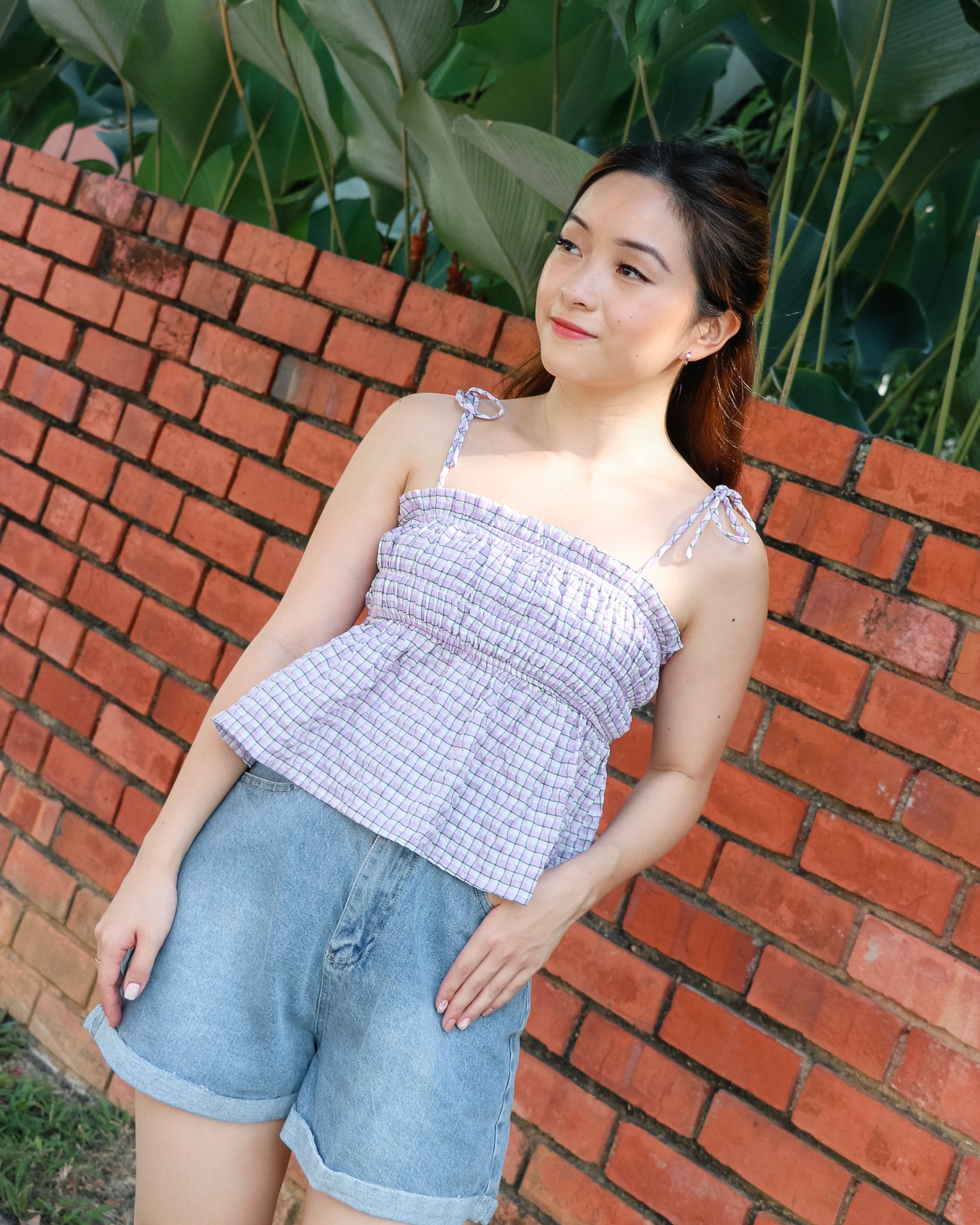 Keira Empire Top in Lavender