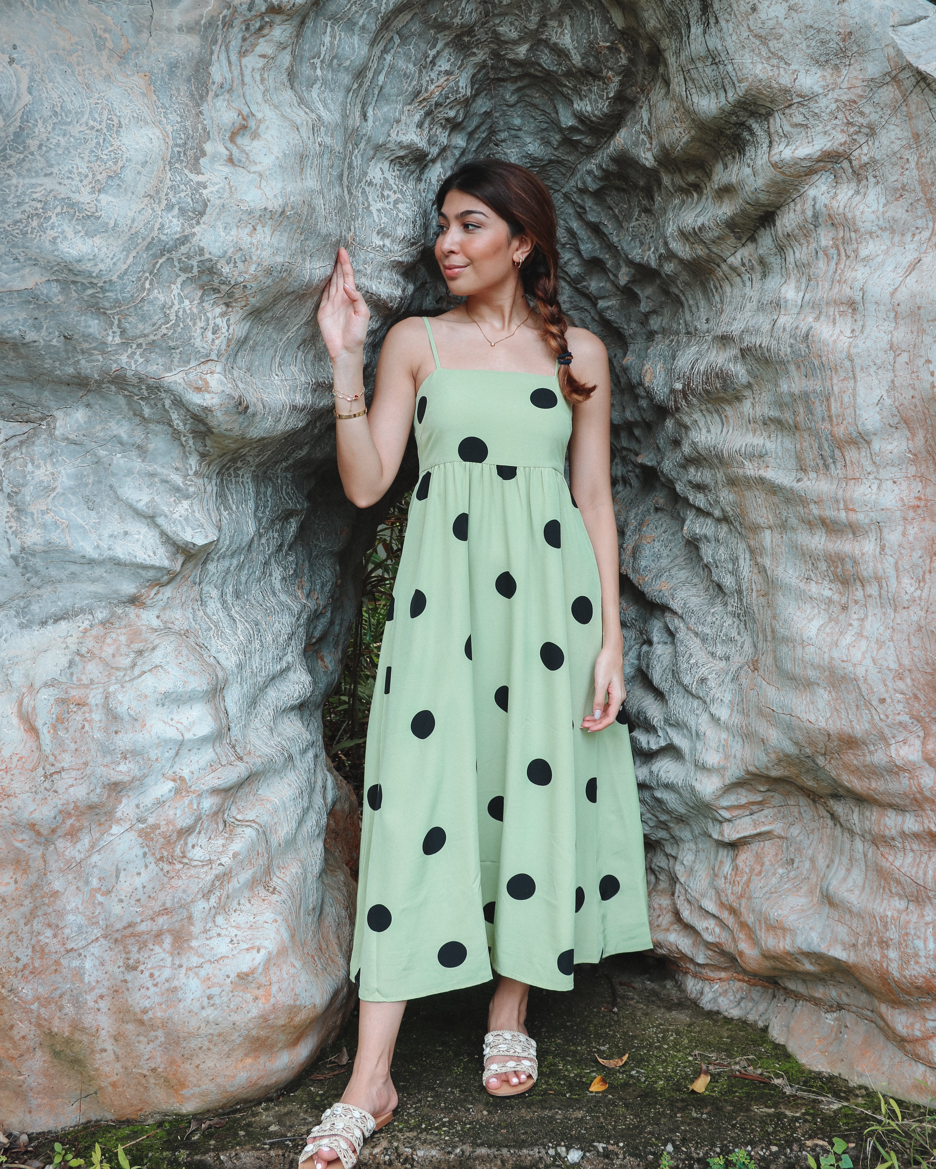 Colette Dress in Pistachio