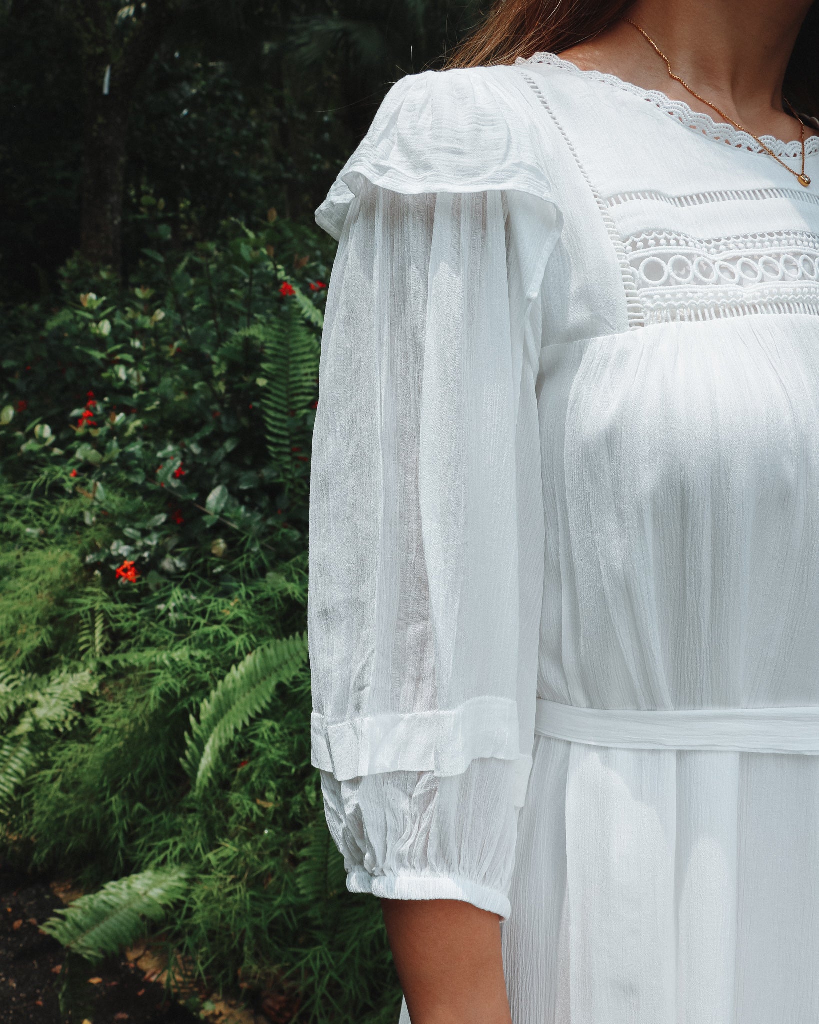 Charlene Dress in White