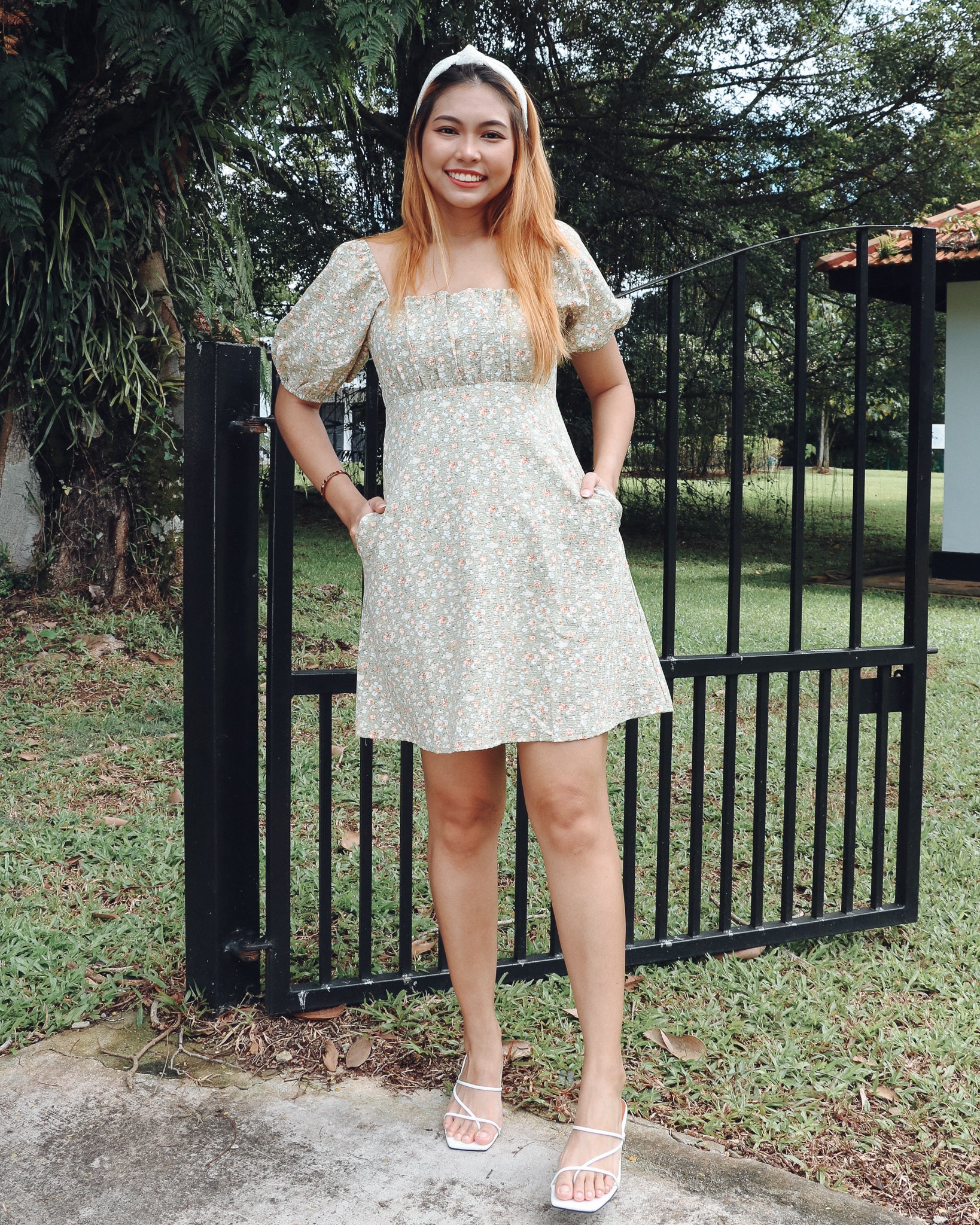 Kendall Dress Romper in Floral