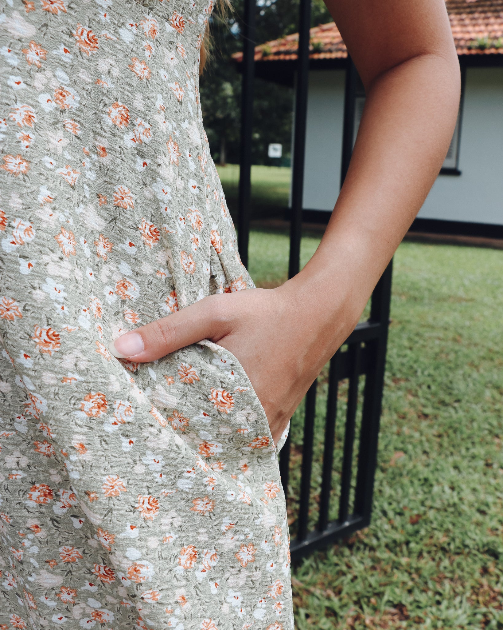 Kendall Dress Romper in Floral