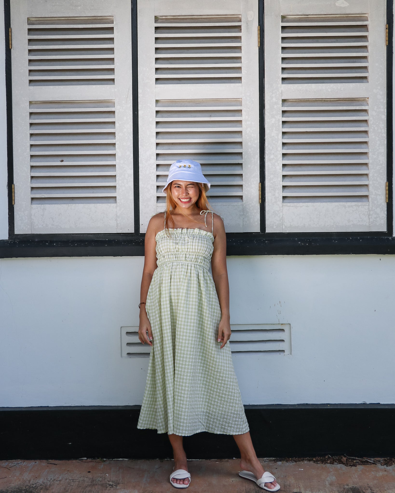 Bella Dress in Apple Green