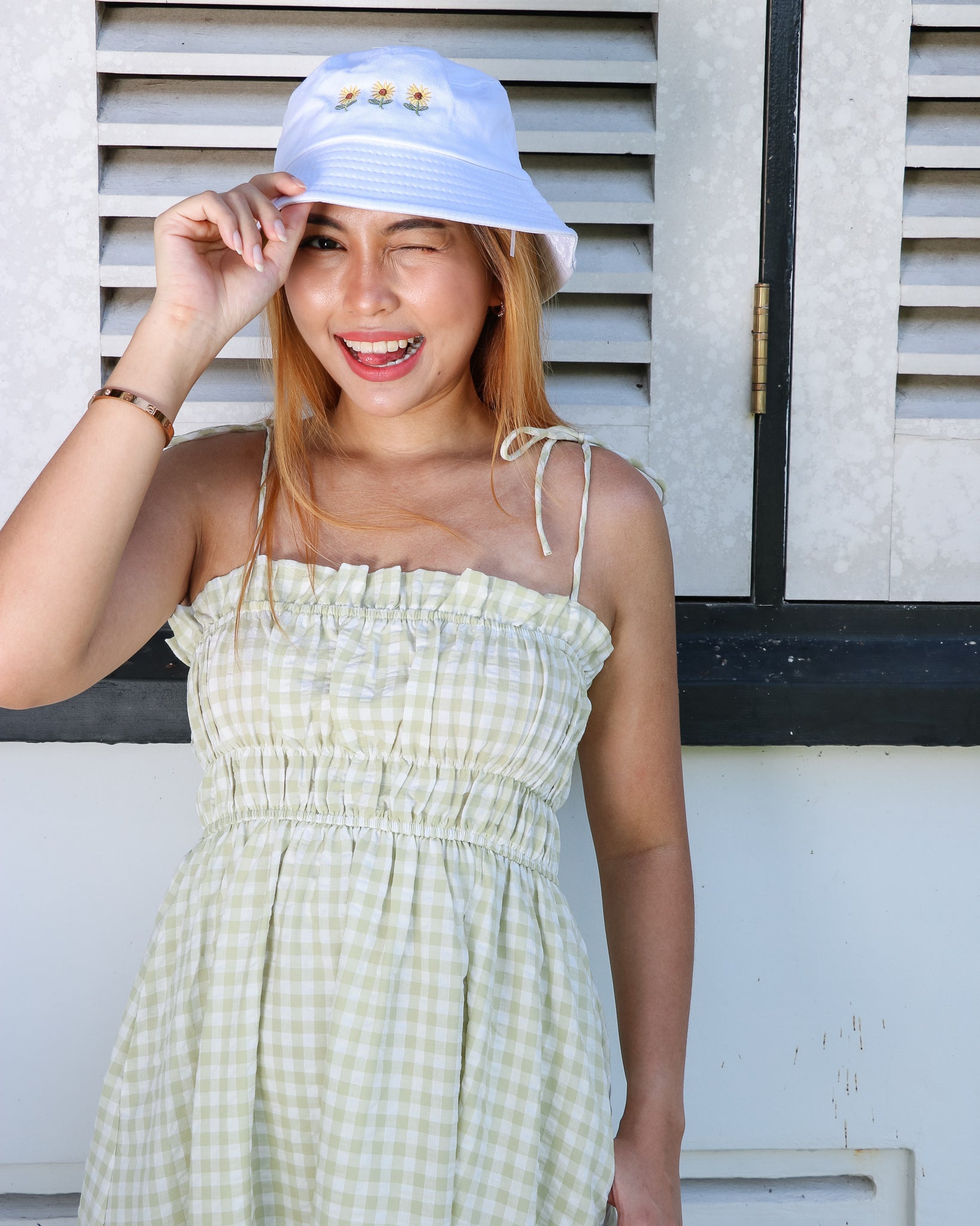 Bella Dress in Apple Green