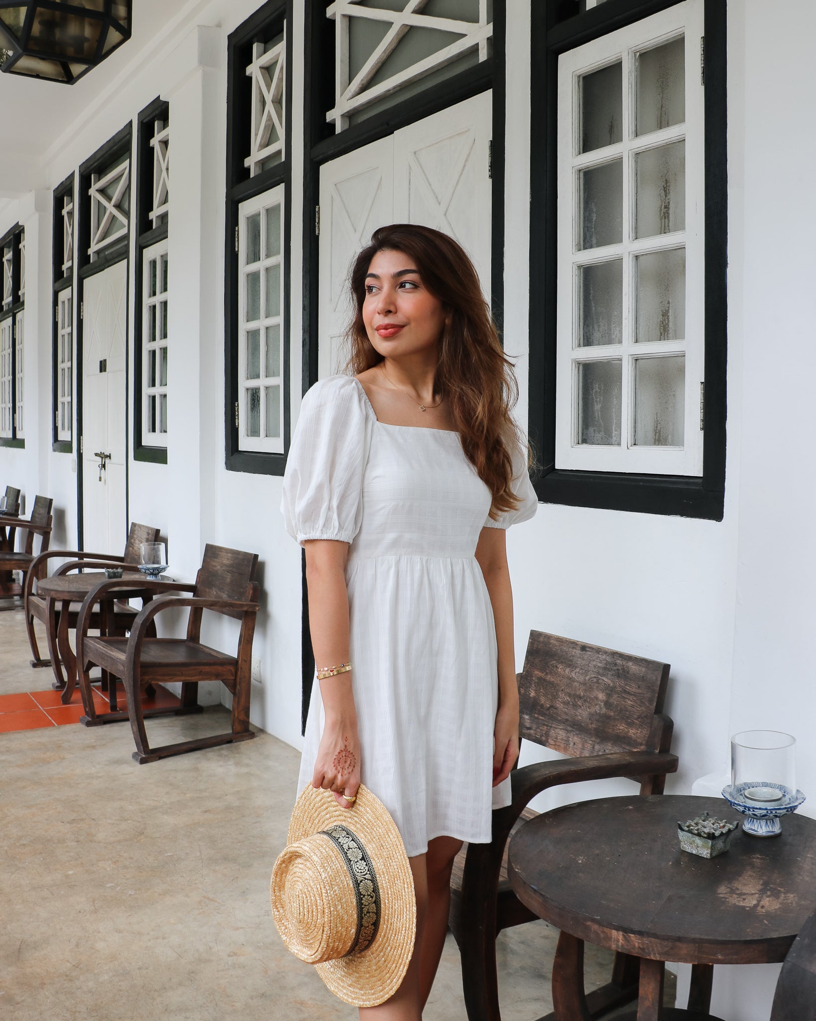 Giselle Dress Romper in White