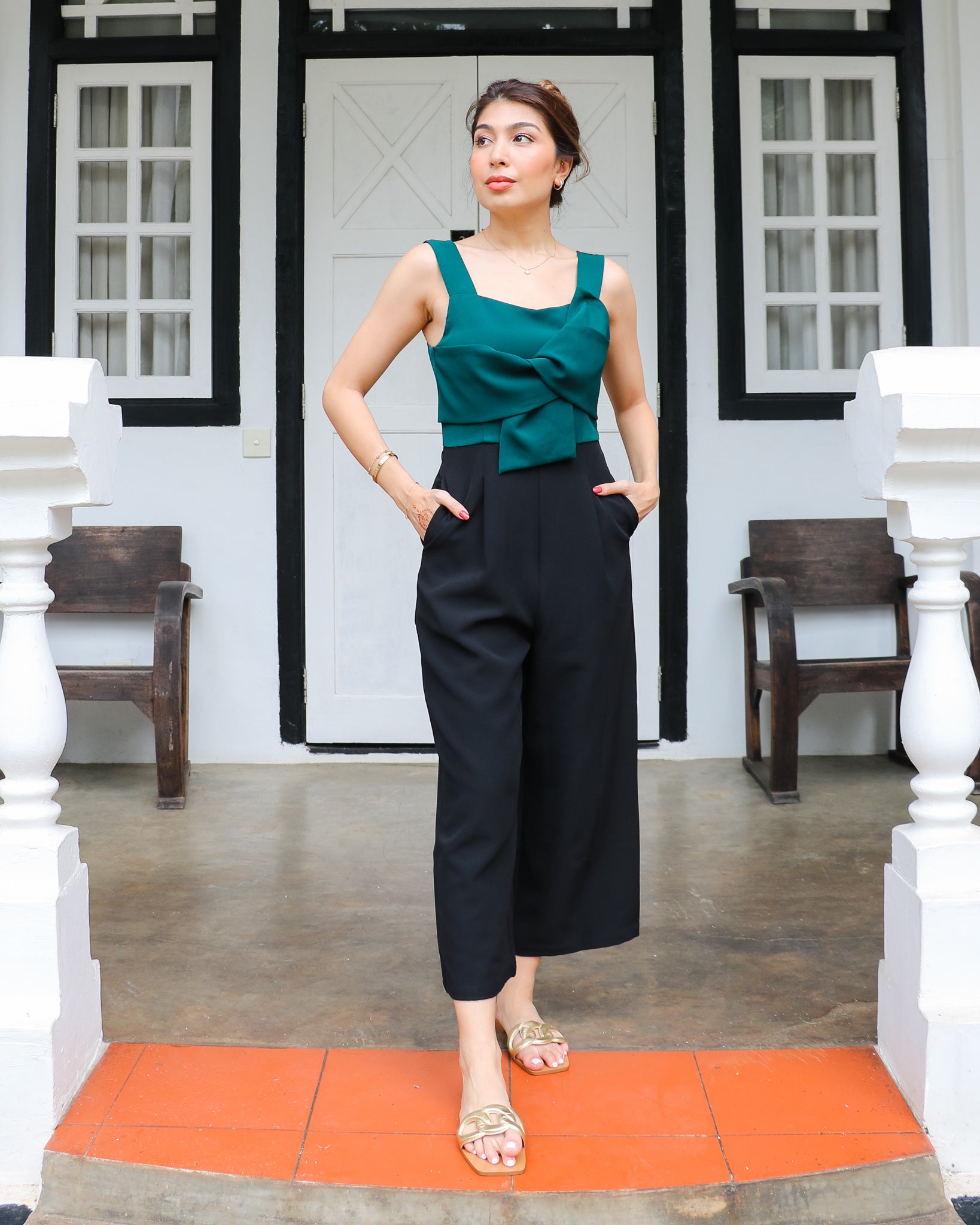 Bonnie Jumpsuit in Forest