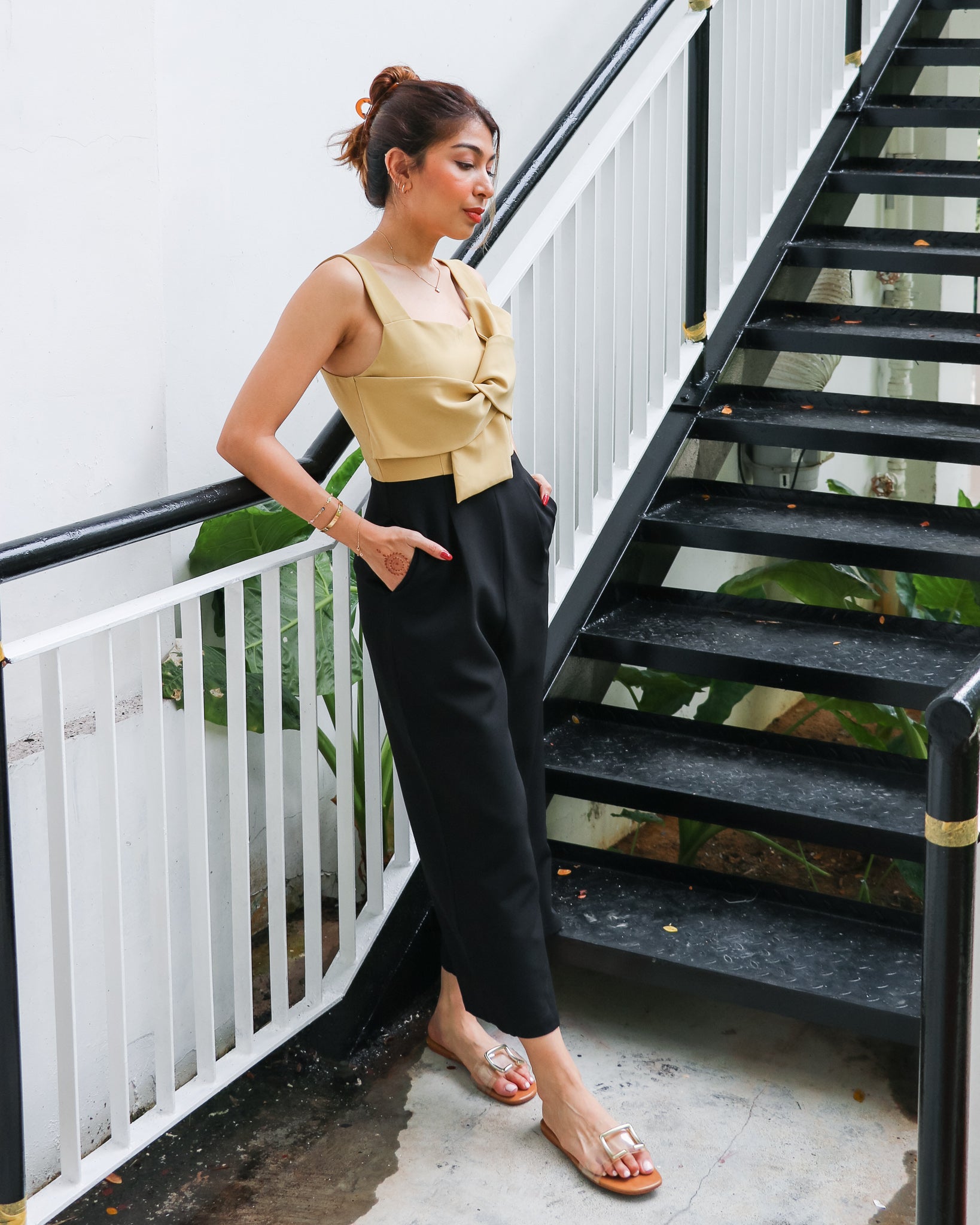 Bonnie Jumpsuit in Mustard