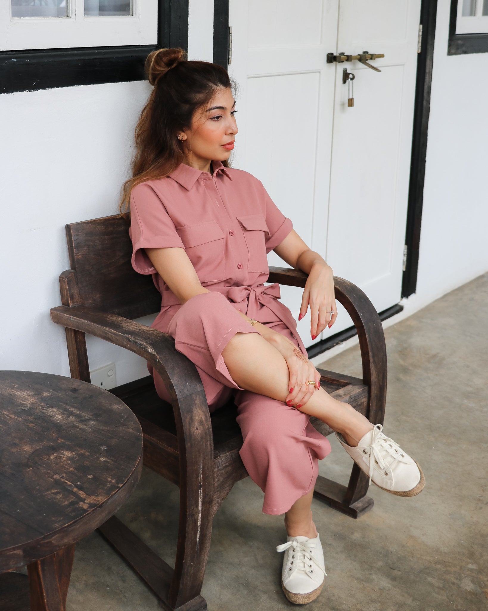 Paige Jumpsuit in Rosewood