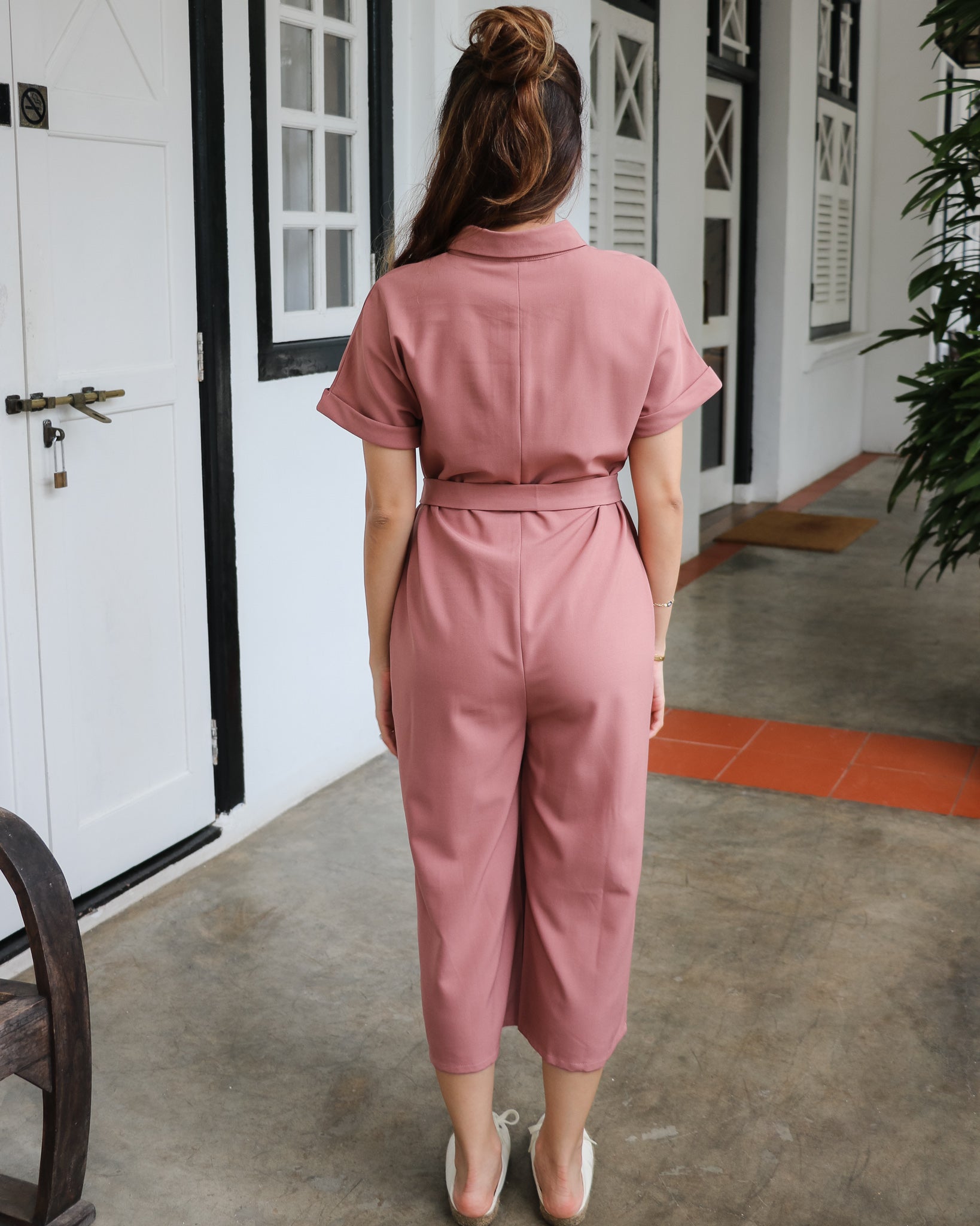Paige Jumpsuit in Rosewood