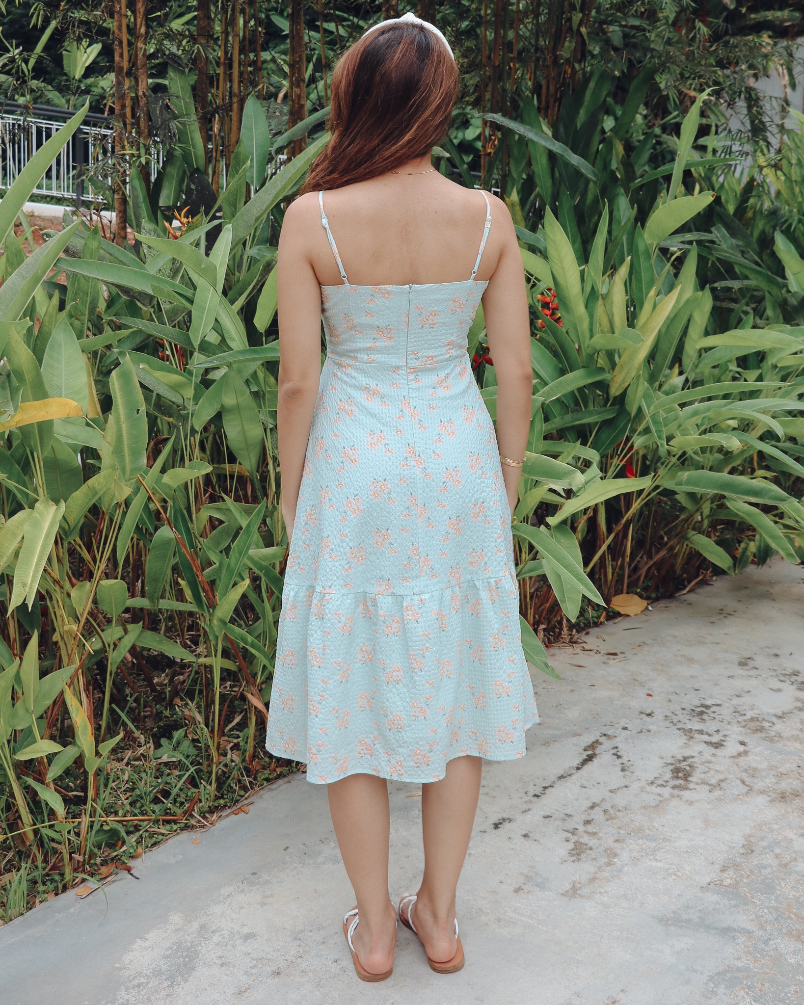 Mellow Floral Dress in Blue
