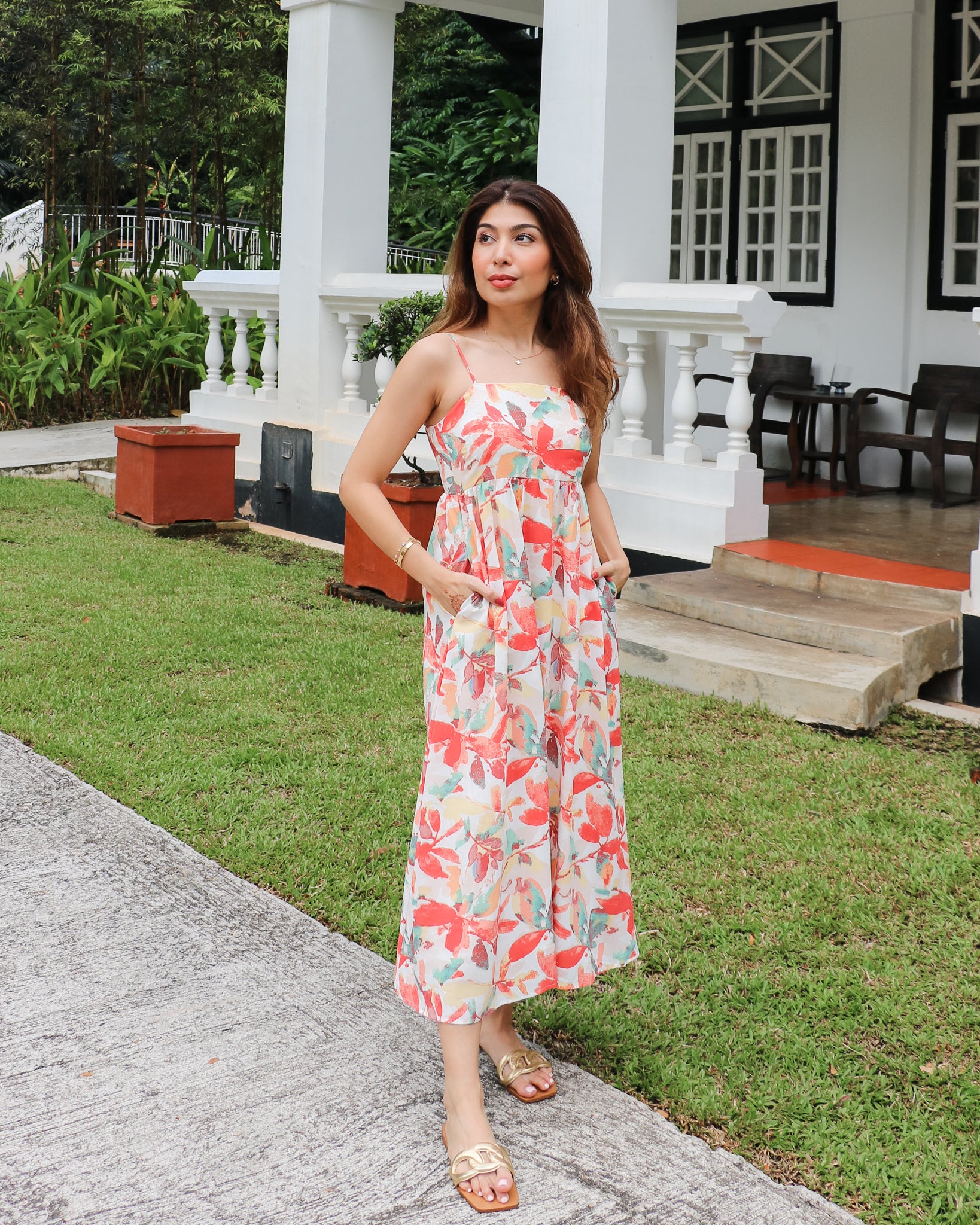 Delilah Dress in Orange
