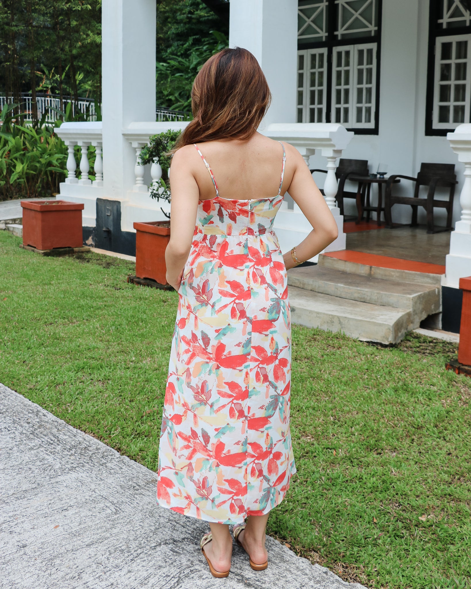 Delilah Dress in Orange