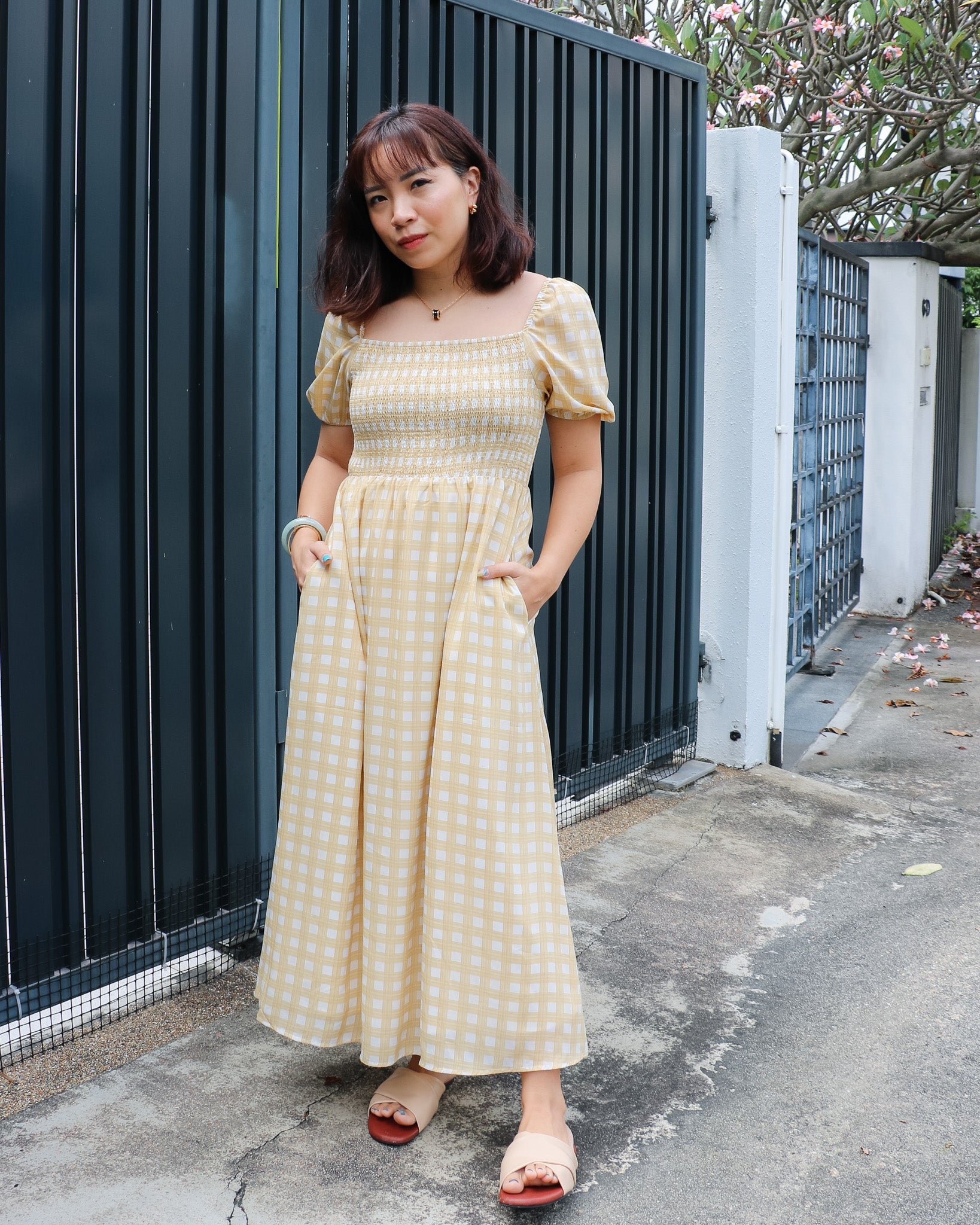 Claire Dress in Yellow
