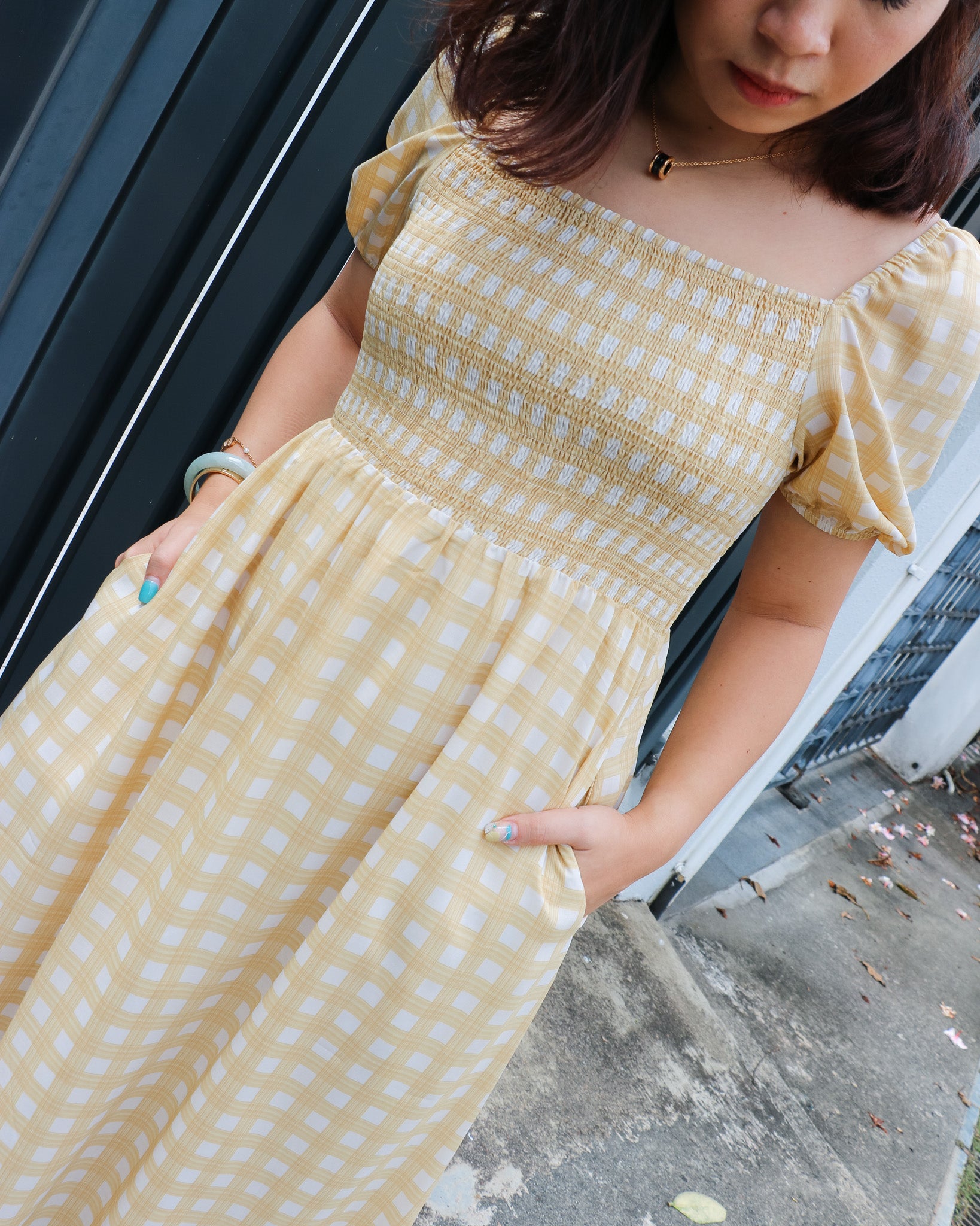 Claire Dress in Yellow