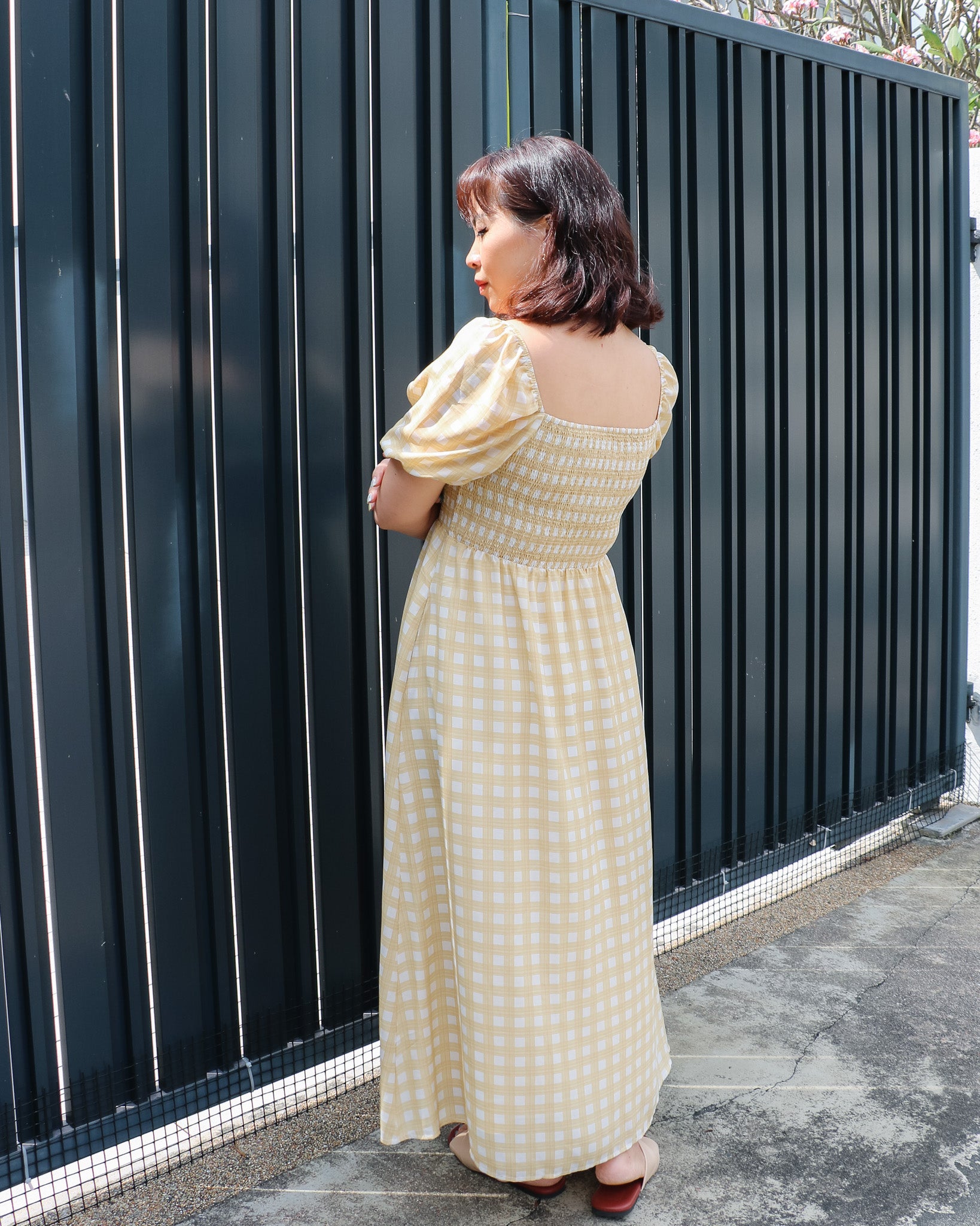 Claire Dress in Yellow