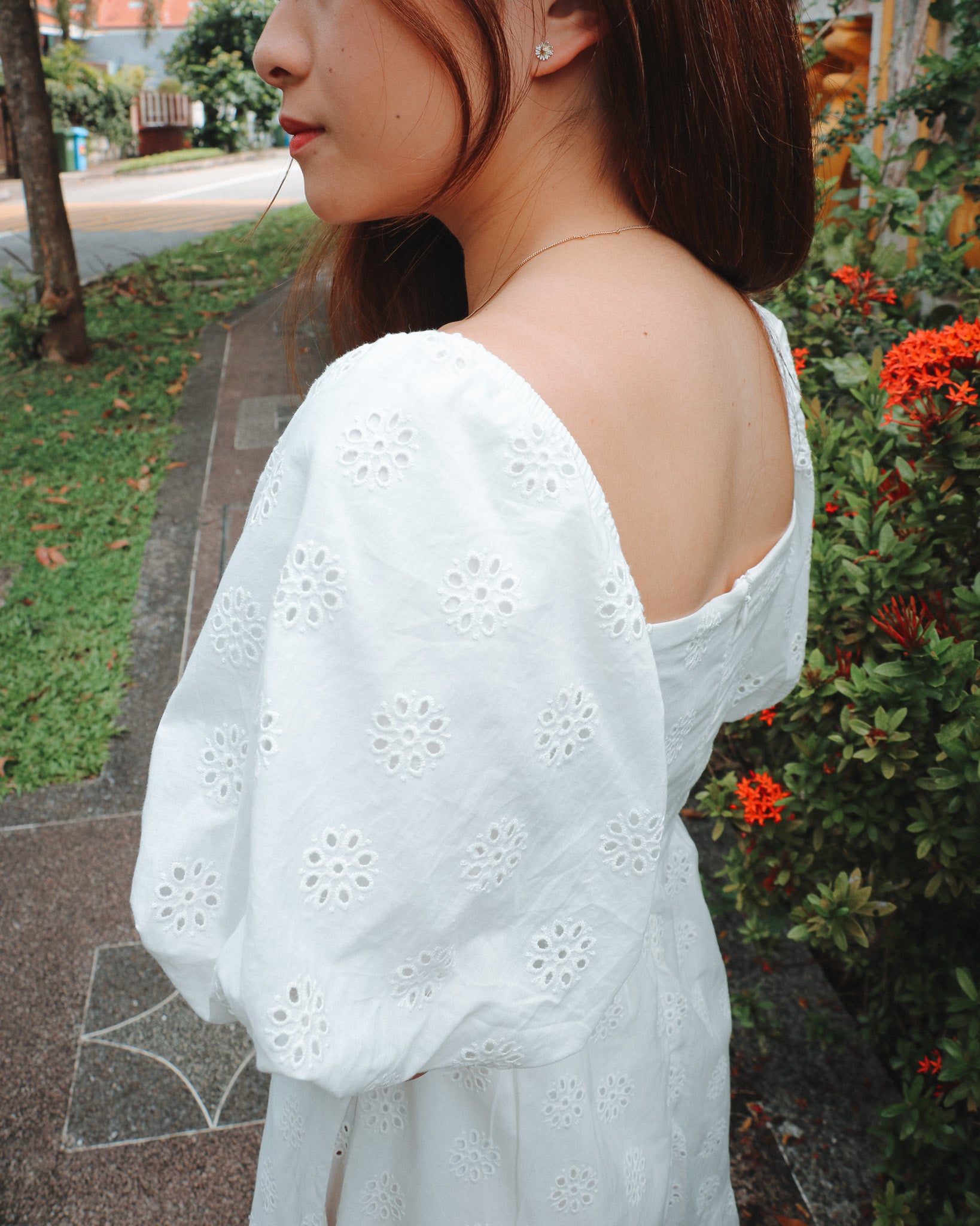 Sabrina Dress Romper in White